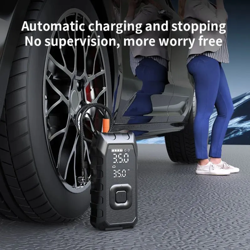 10400mAh Car Emergency Jump Starter with Air Pump Peak 1500A 6
