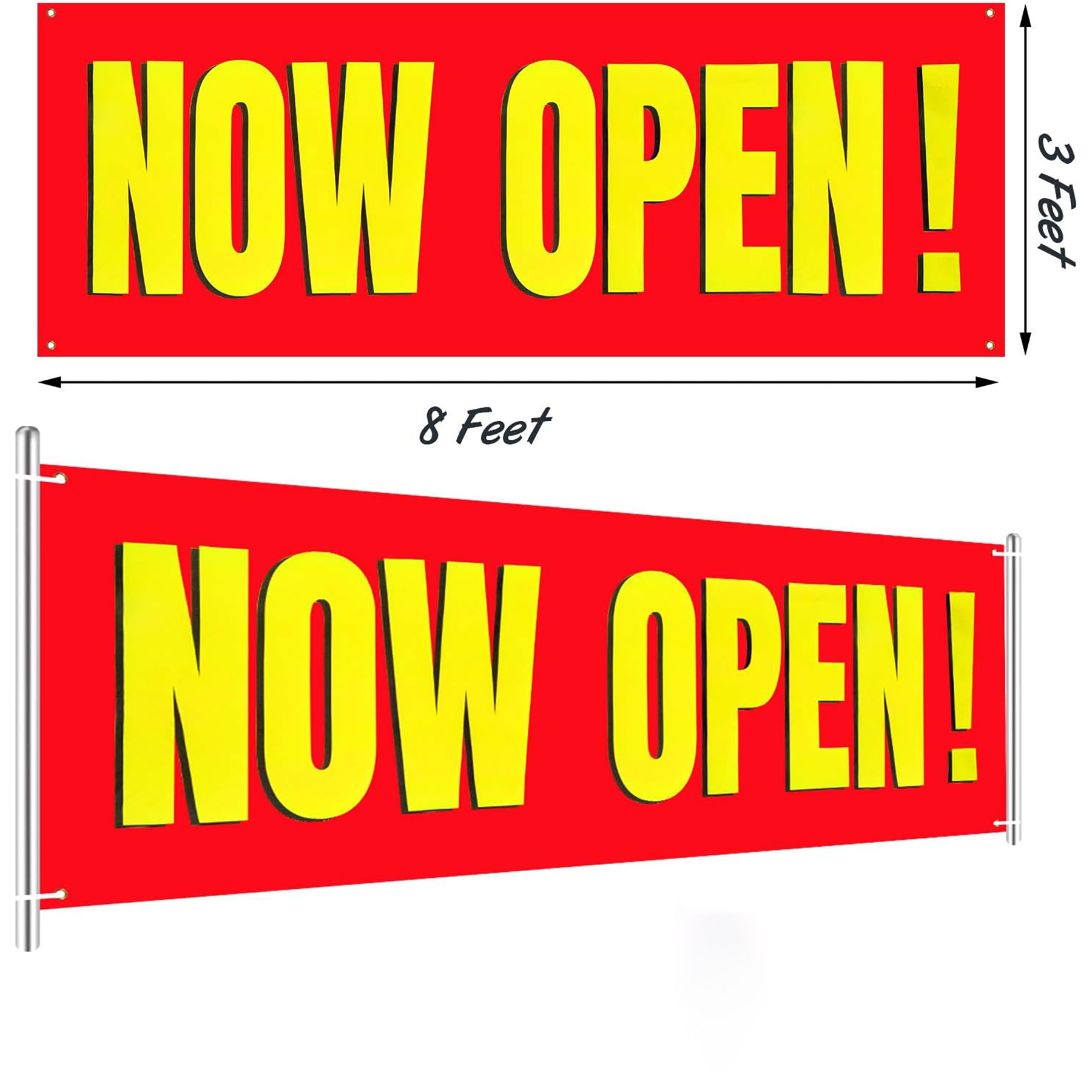 3 x 8 Feet Banner Outdoor Indoor Signs 3