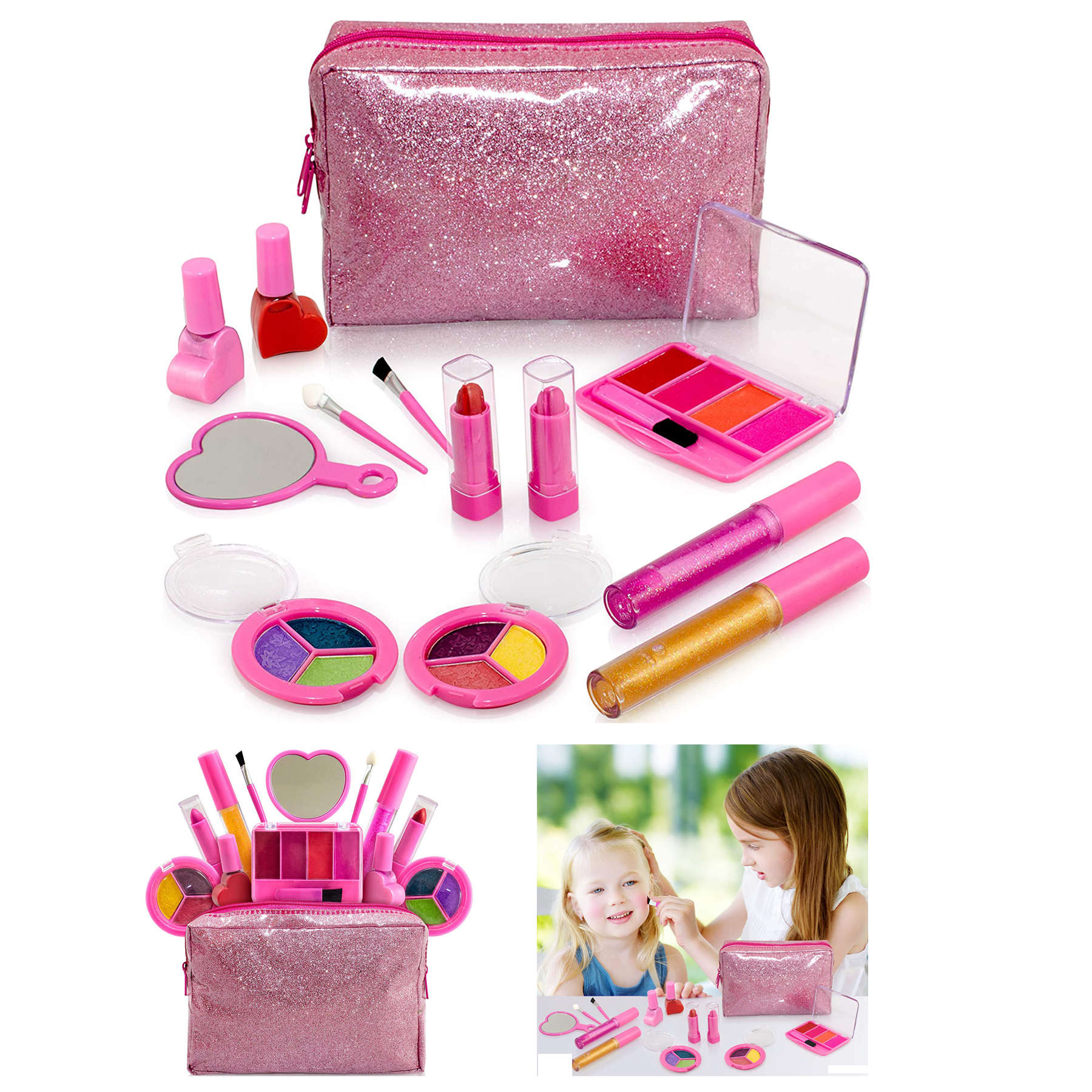 13 Piece Washable Kids Makeup Set