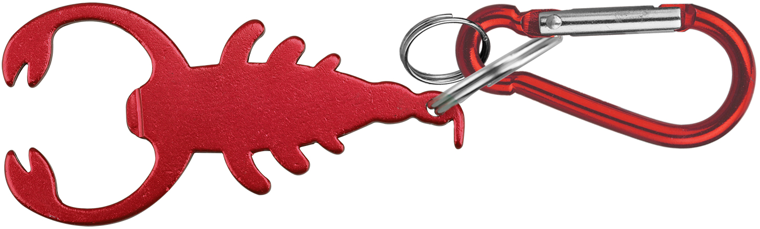 Scorpion Shape Bottle Opener w/ Key Chain & Carabiner 4