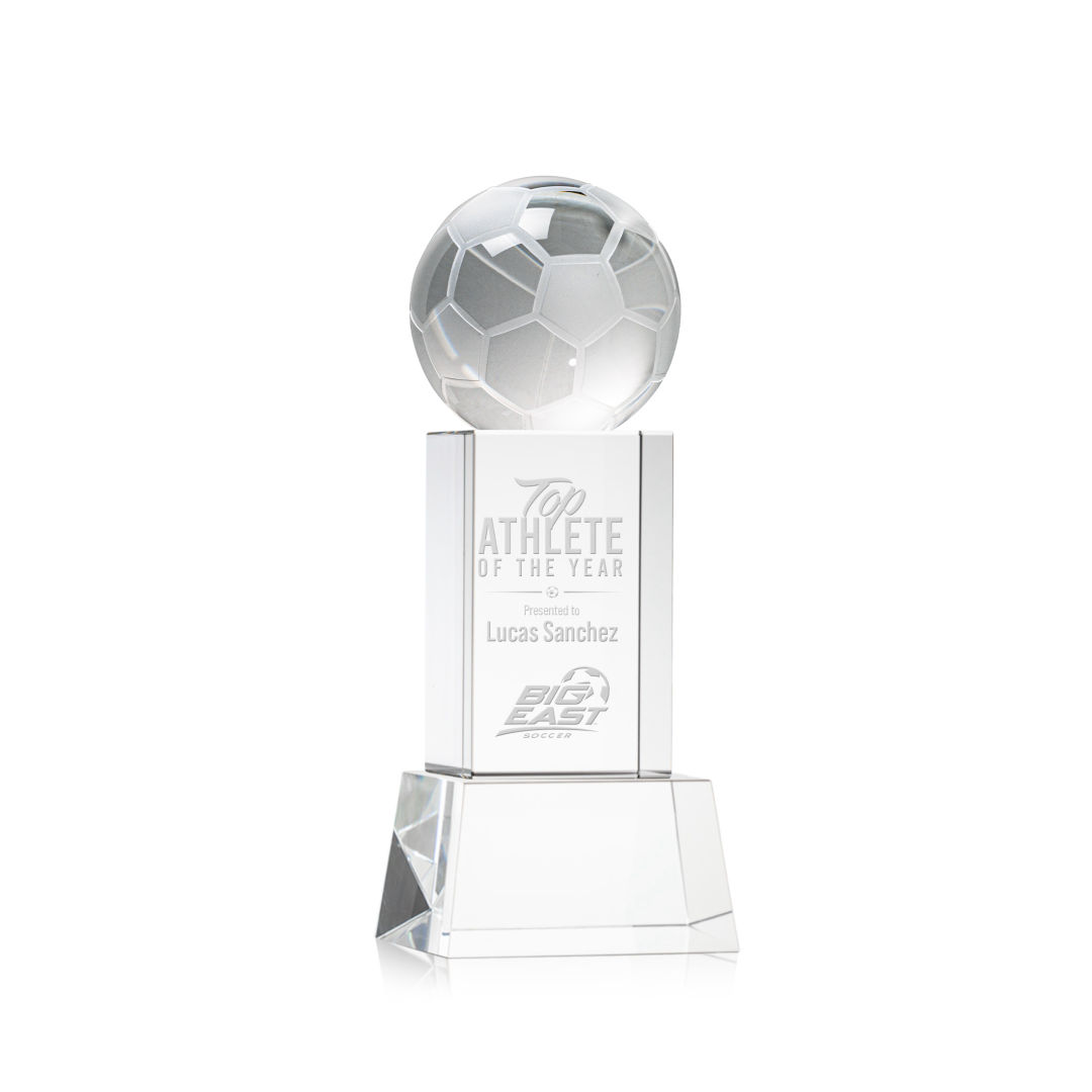 Soccer Ball Award on Belcroft Base - Clear 10