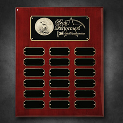 Rosewood Piano Finish Perpetual Plaque 5