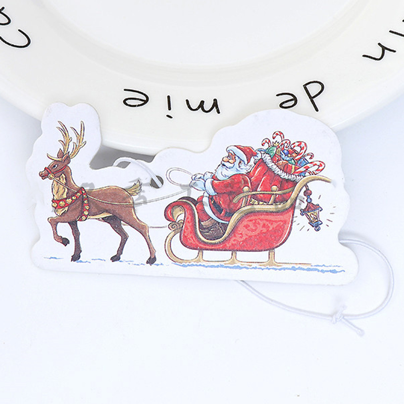 Reindeer and Christmas Stocking Air Freshener Die Cut Full Color(3" x 3") 4