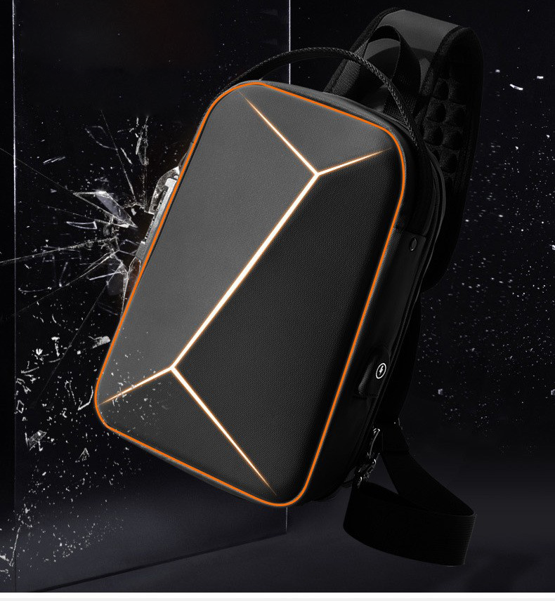 Anti Theft Hard Shell Crossbody Sling Bag with USB Port 8