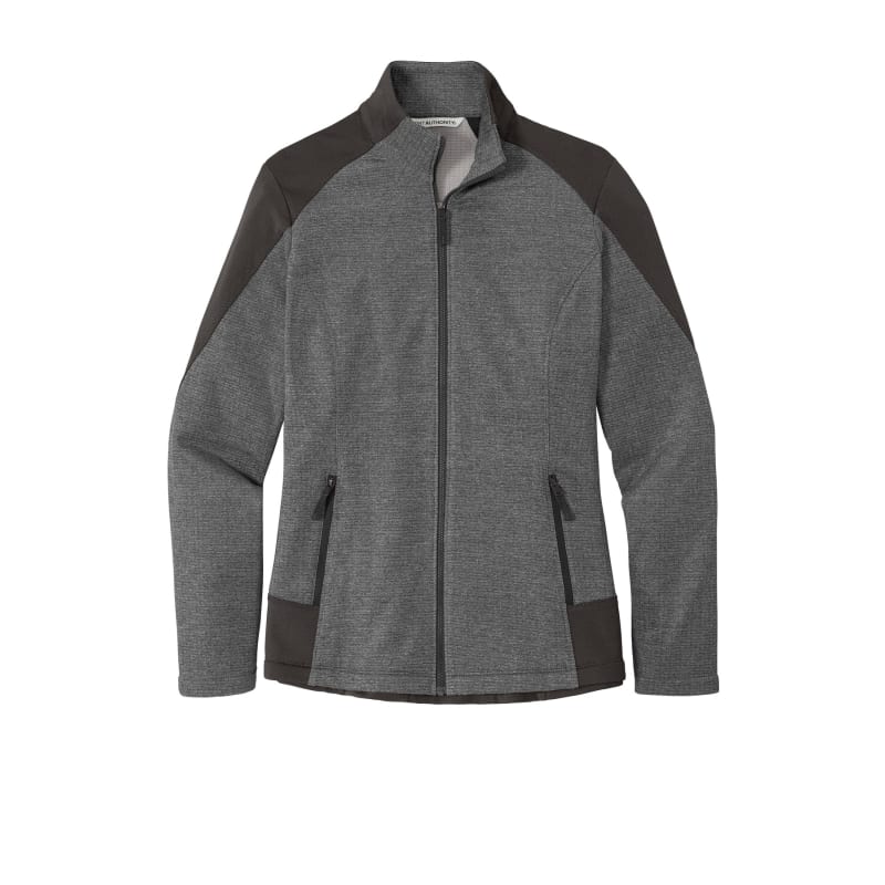Port Authority Women's Grid Fleece Jacket. 4