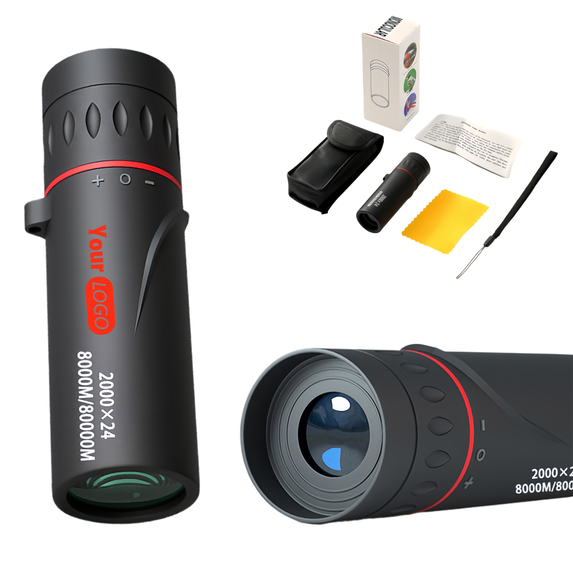 Rubber HD Portable Monocular Telescope 2