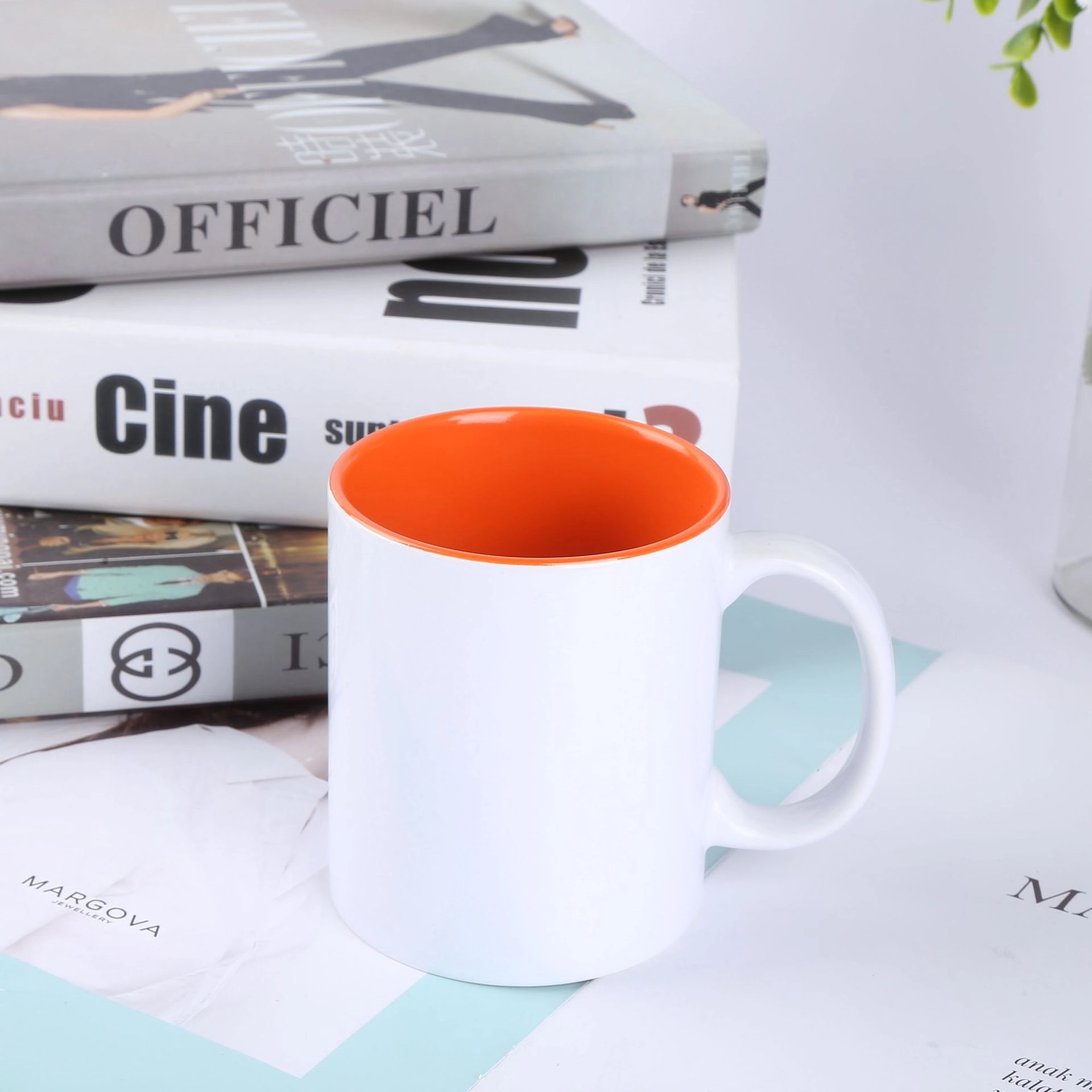 Custom 12 Oz Ceramic Mug Coffee Cup 8