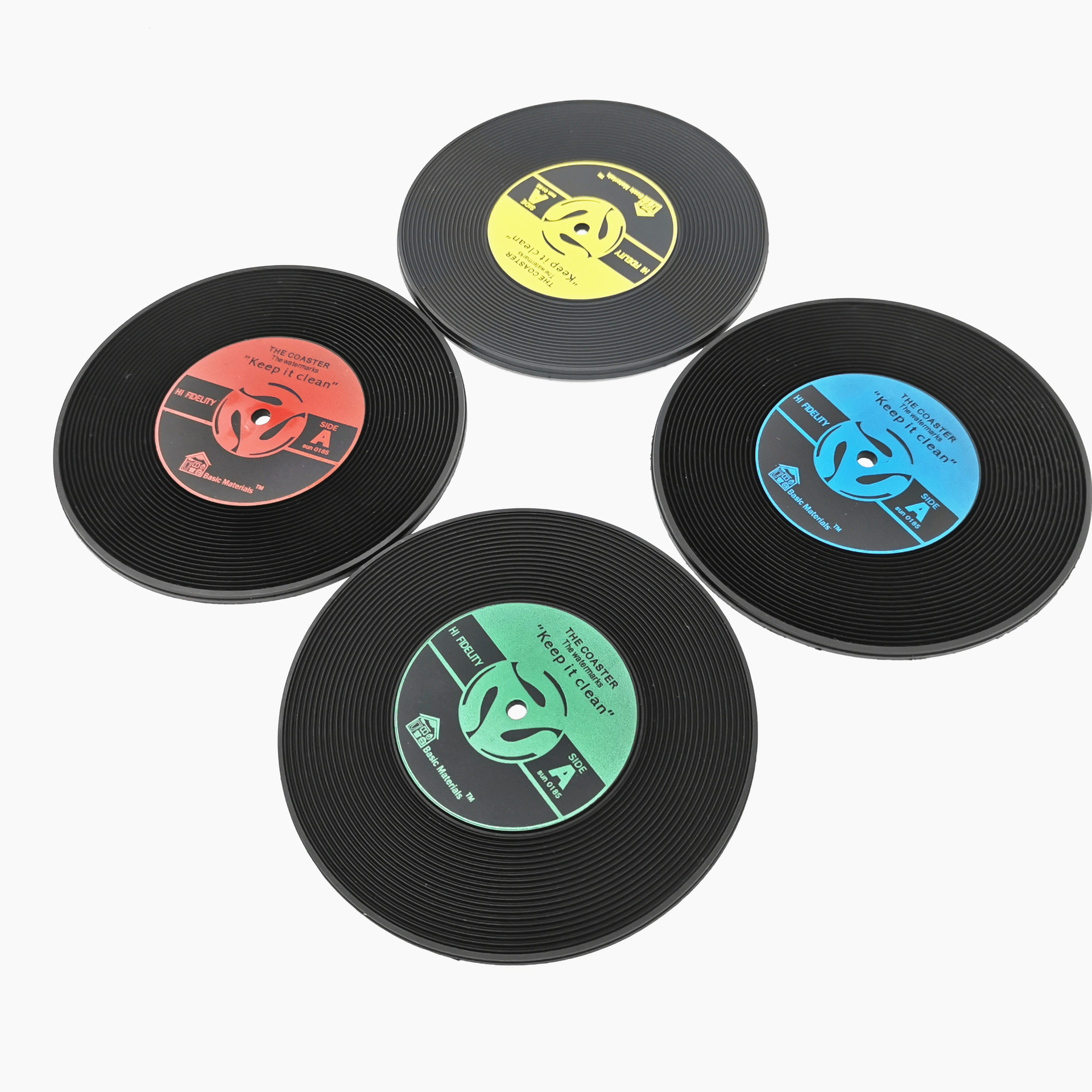 Vinyl custom coasters 1