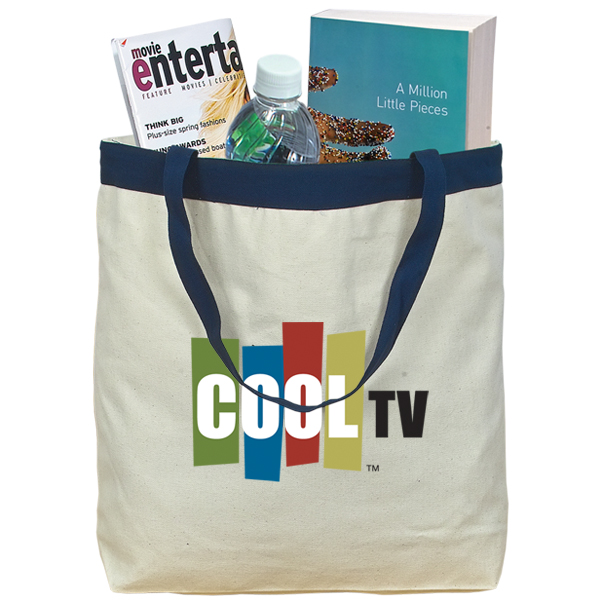12 oz Cotton Canvas Tote Bag: 17.5" W x 16" H 2