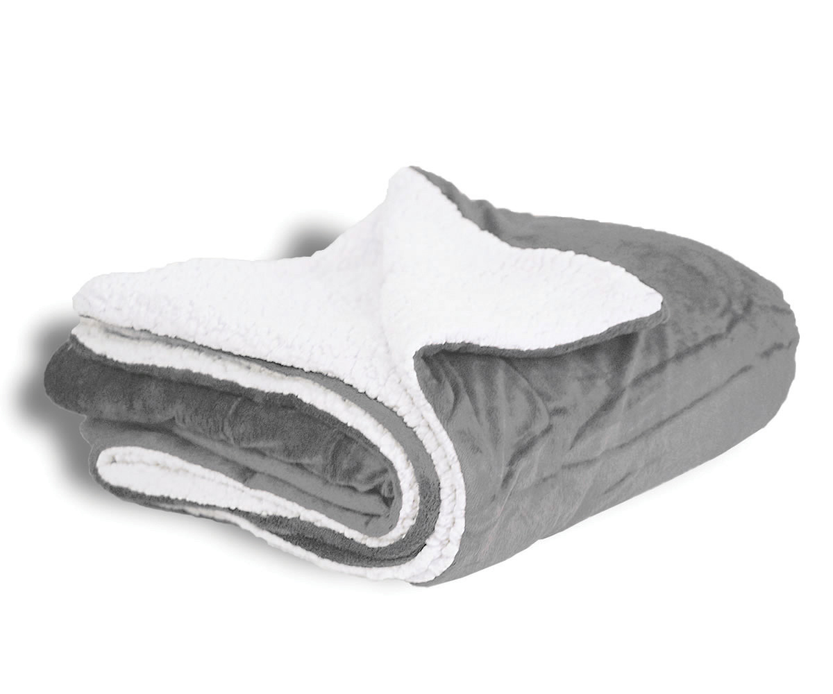Micro Mink Solid Colors Sherpa 50" x 60" Blanket (BLANK) 5