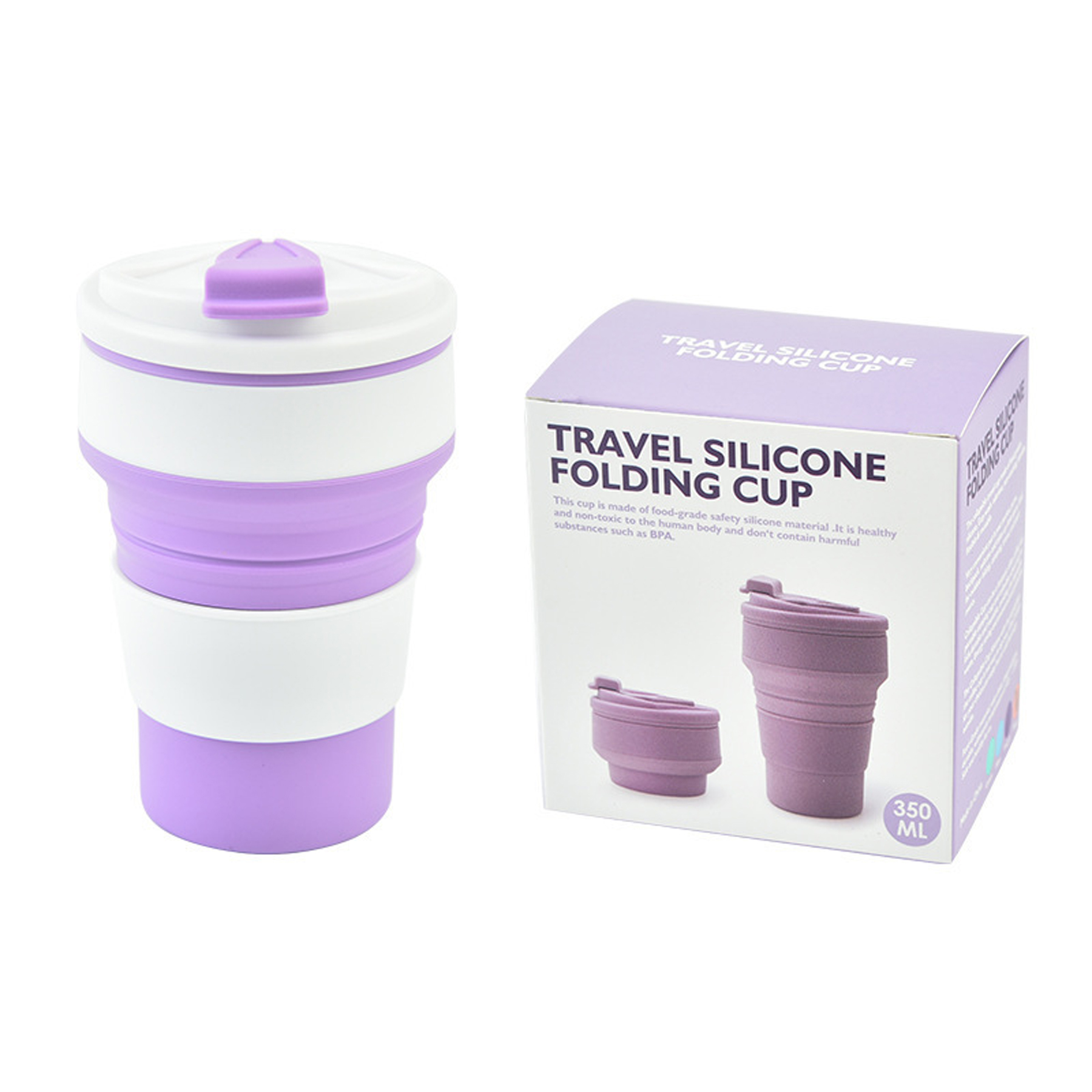 12oz Silicone Collapsible Travel Cup