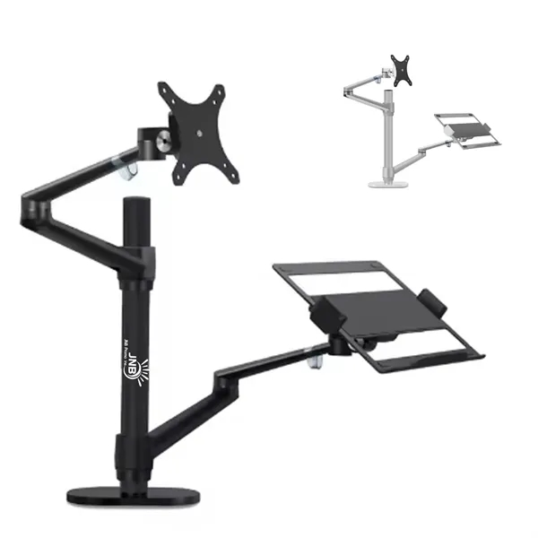 2-In-1 Adjustable Dual Arm Desk Mounts
