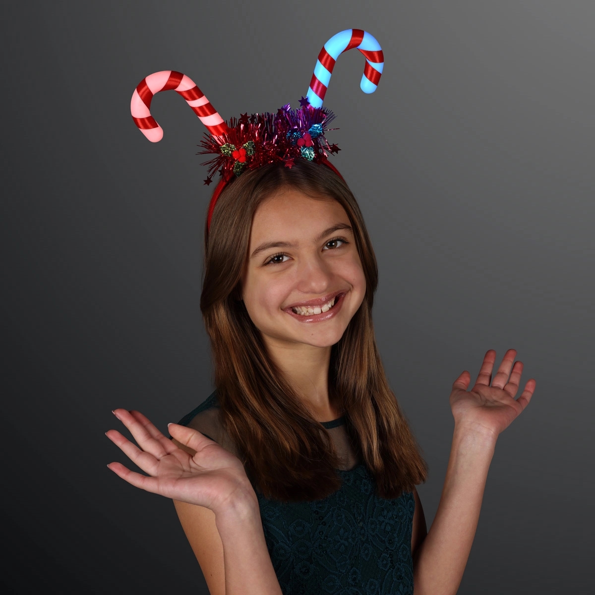 Blinky Candy Cane Headband 3