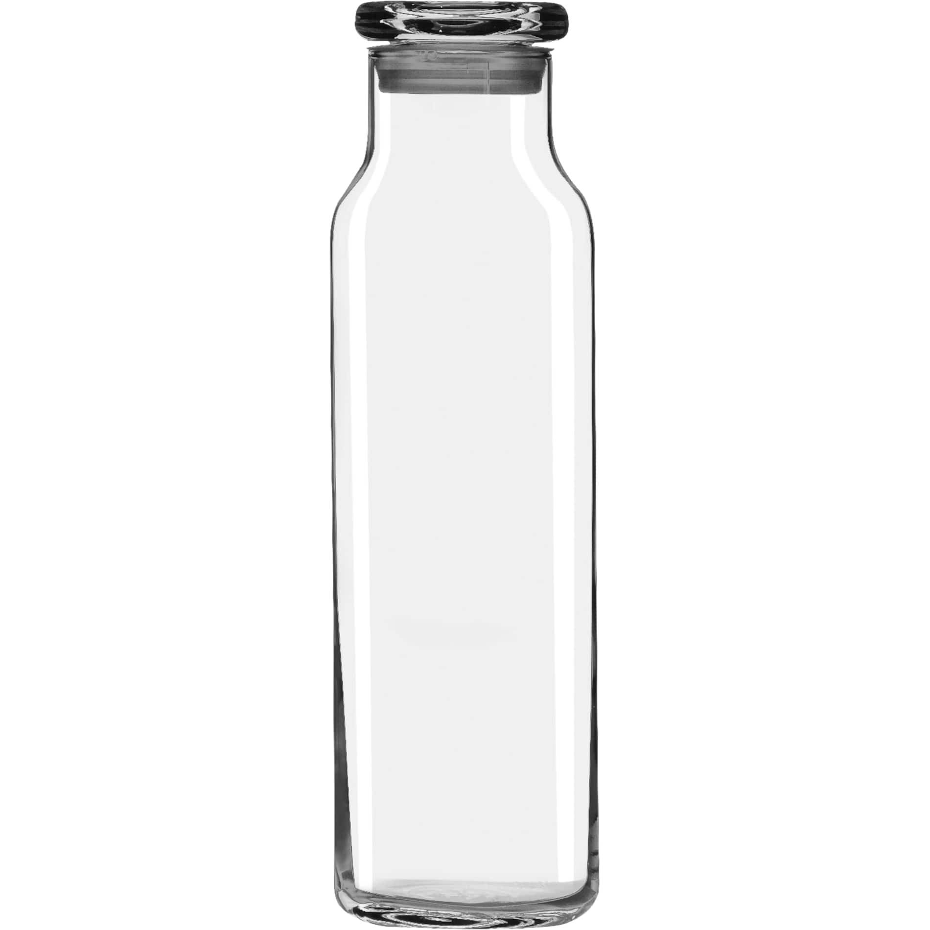 Glass Water Bottle w/ Lid 24 oz. 3