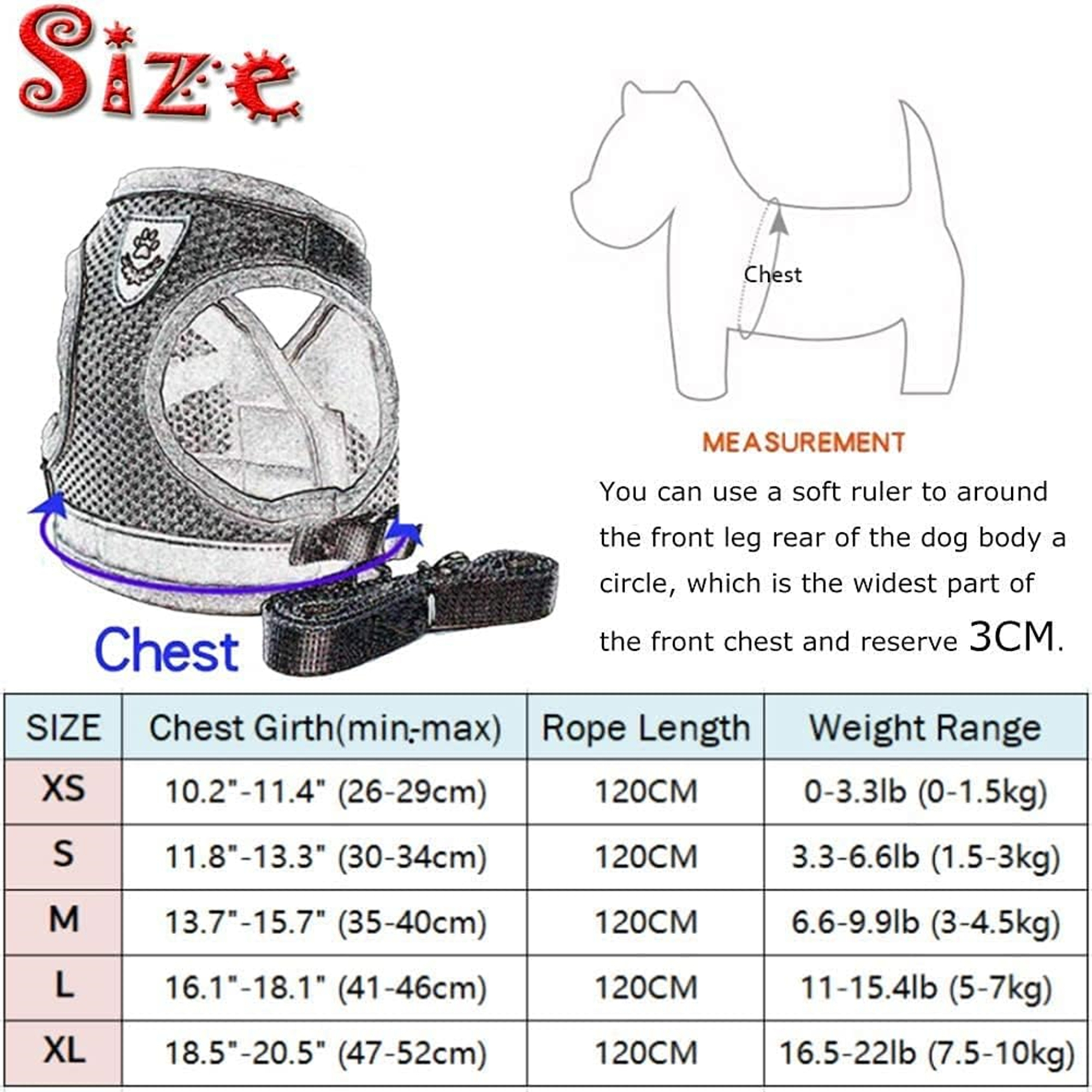 Harness And Leash Set For Small Dog 4