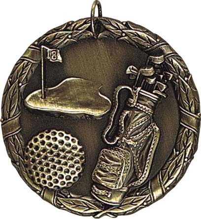 Golf XR200 Series Medal, 2" 2