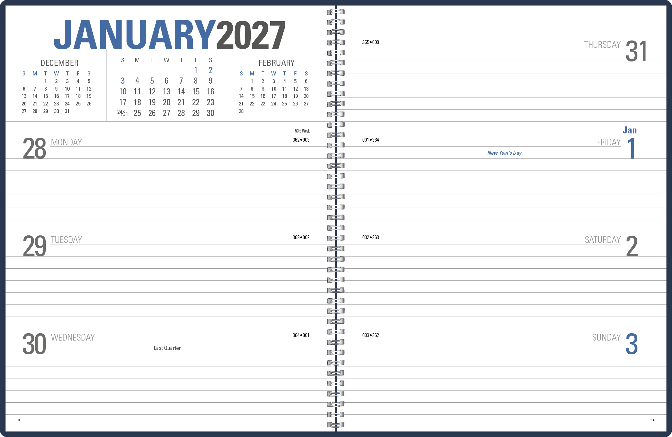 Triumph® Calendars Classic Weekly Planner 49