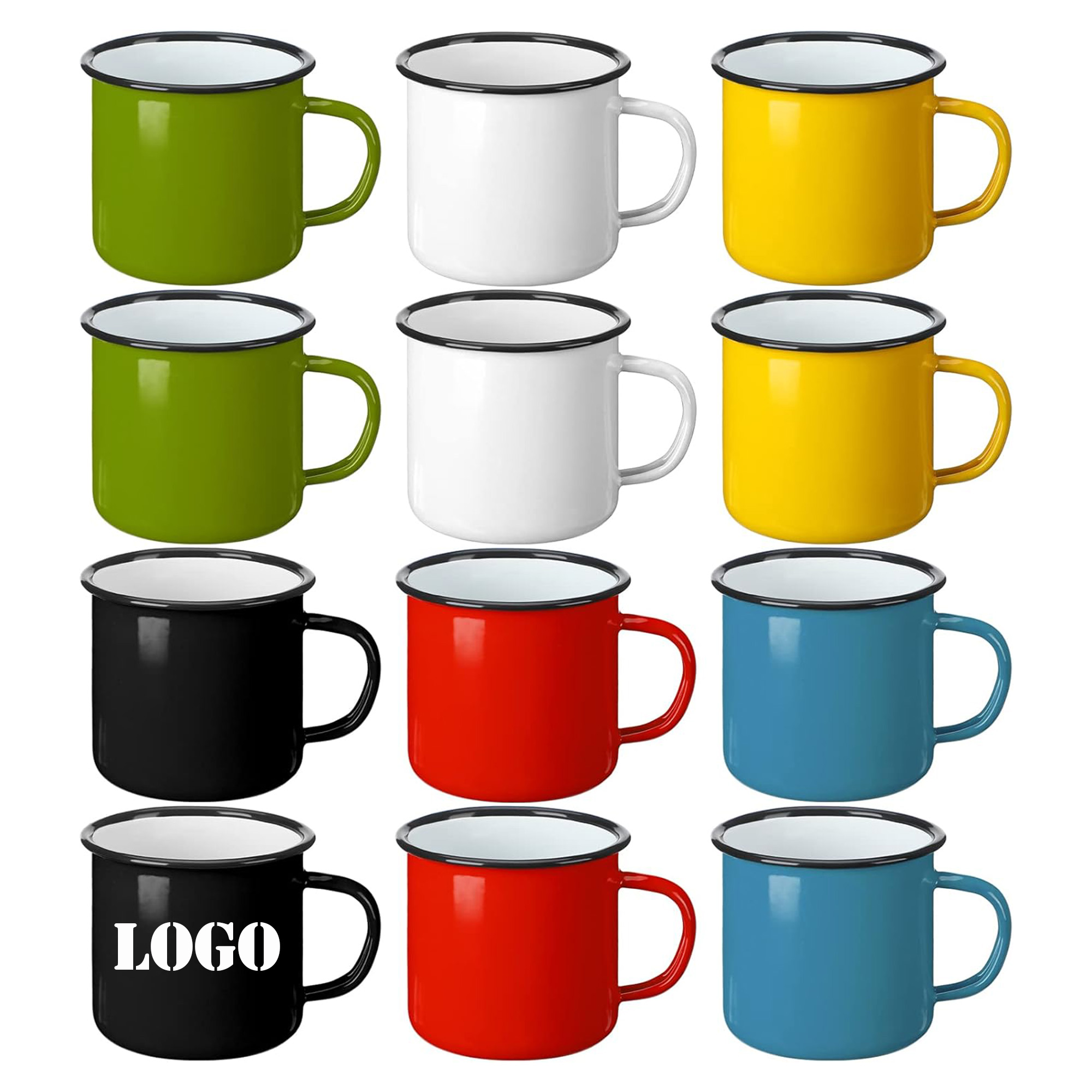 MOQ 50pcs Enamel Campfire Mugs 2