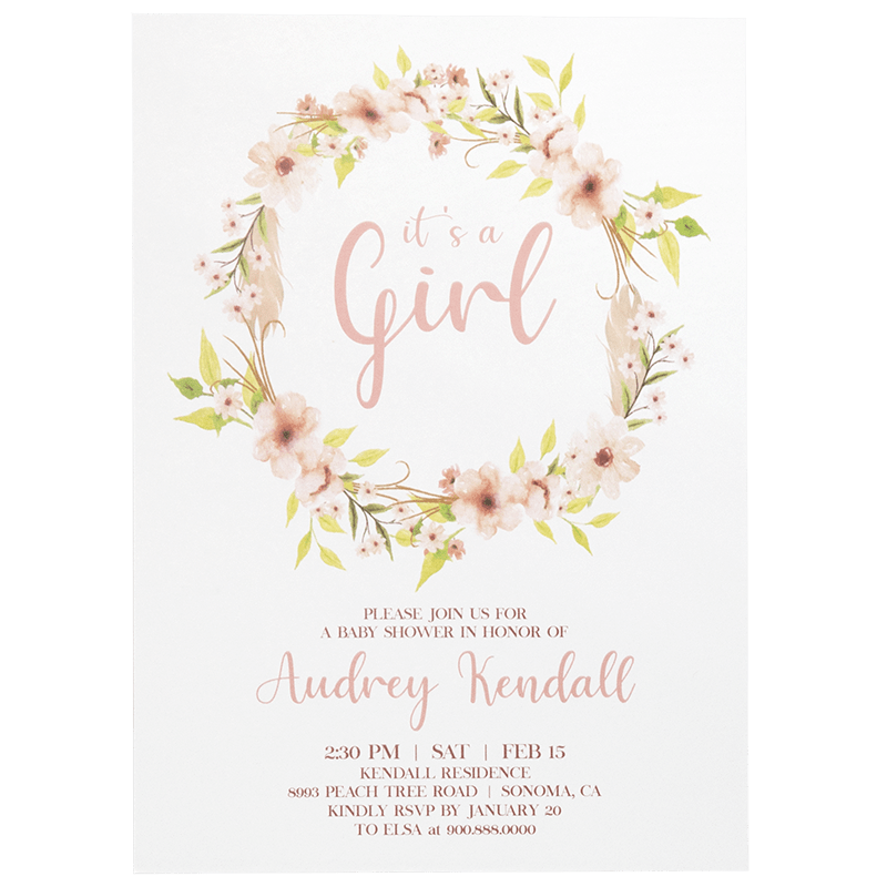 Custom Full Color 5 X 7 Inch Invitation Cards 14