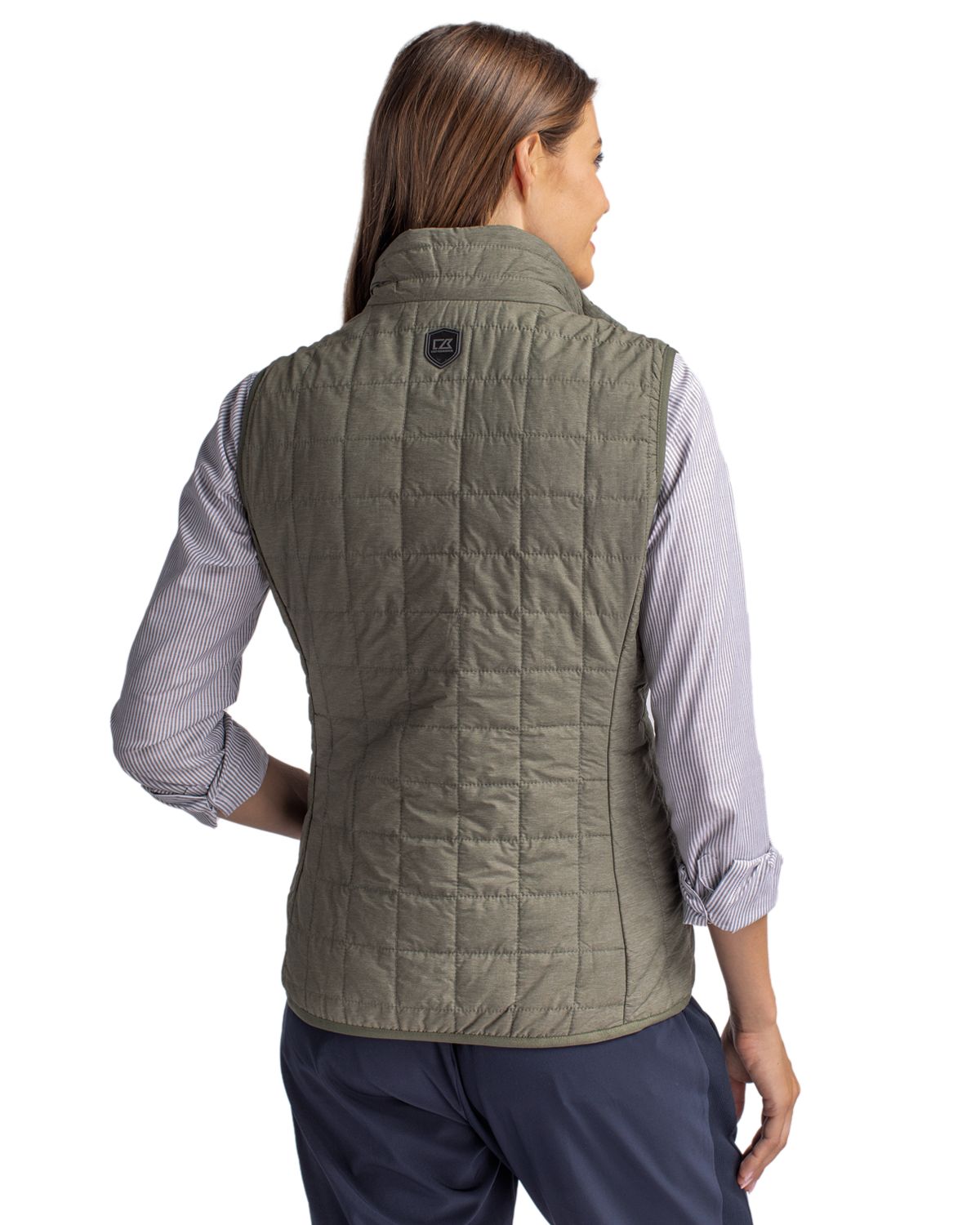 Cutter & Buck Rainier Recycled Insulated Puffer Womens Full Zip Vest 117