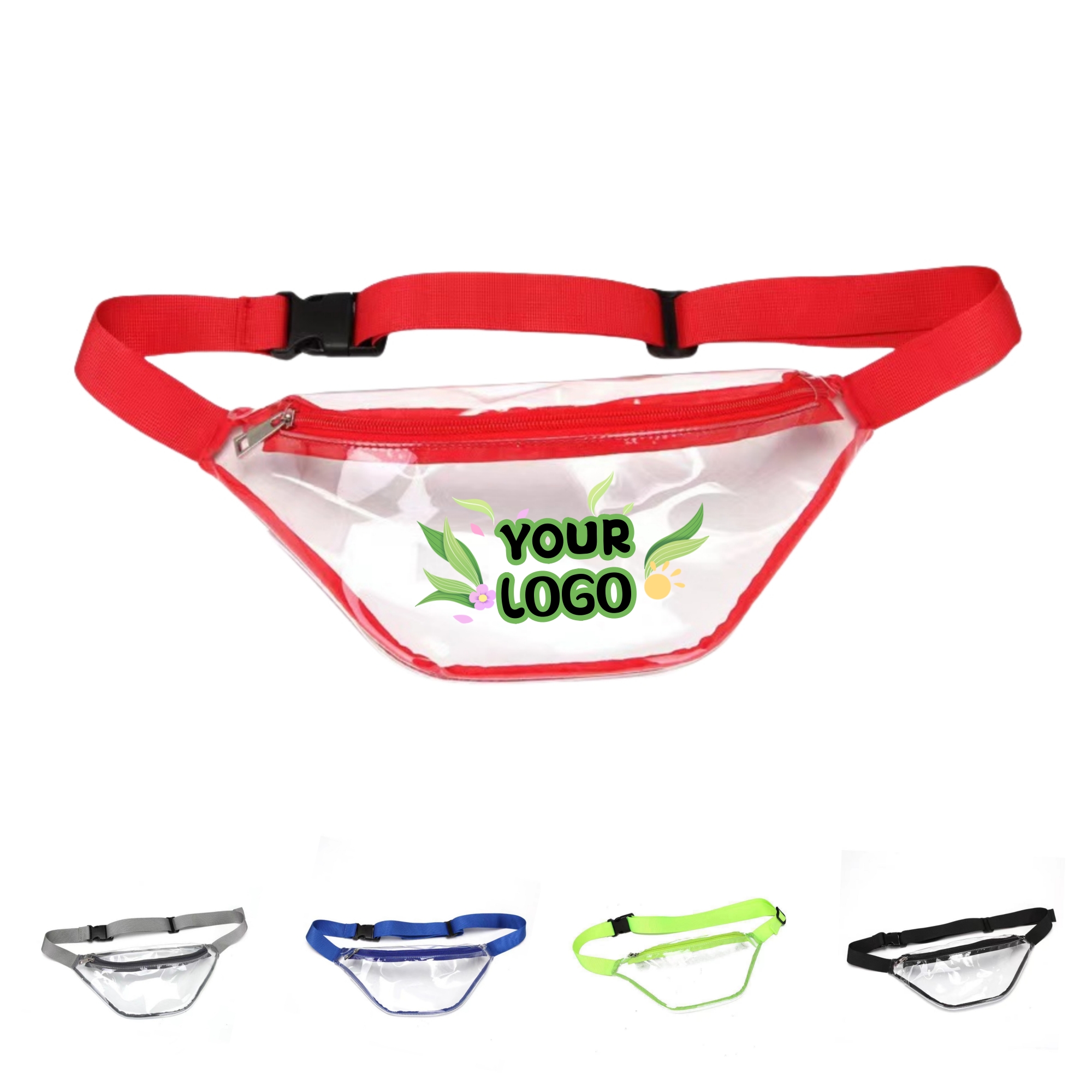 Clear Waterproof Waist Pouch With Adjustable 7