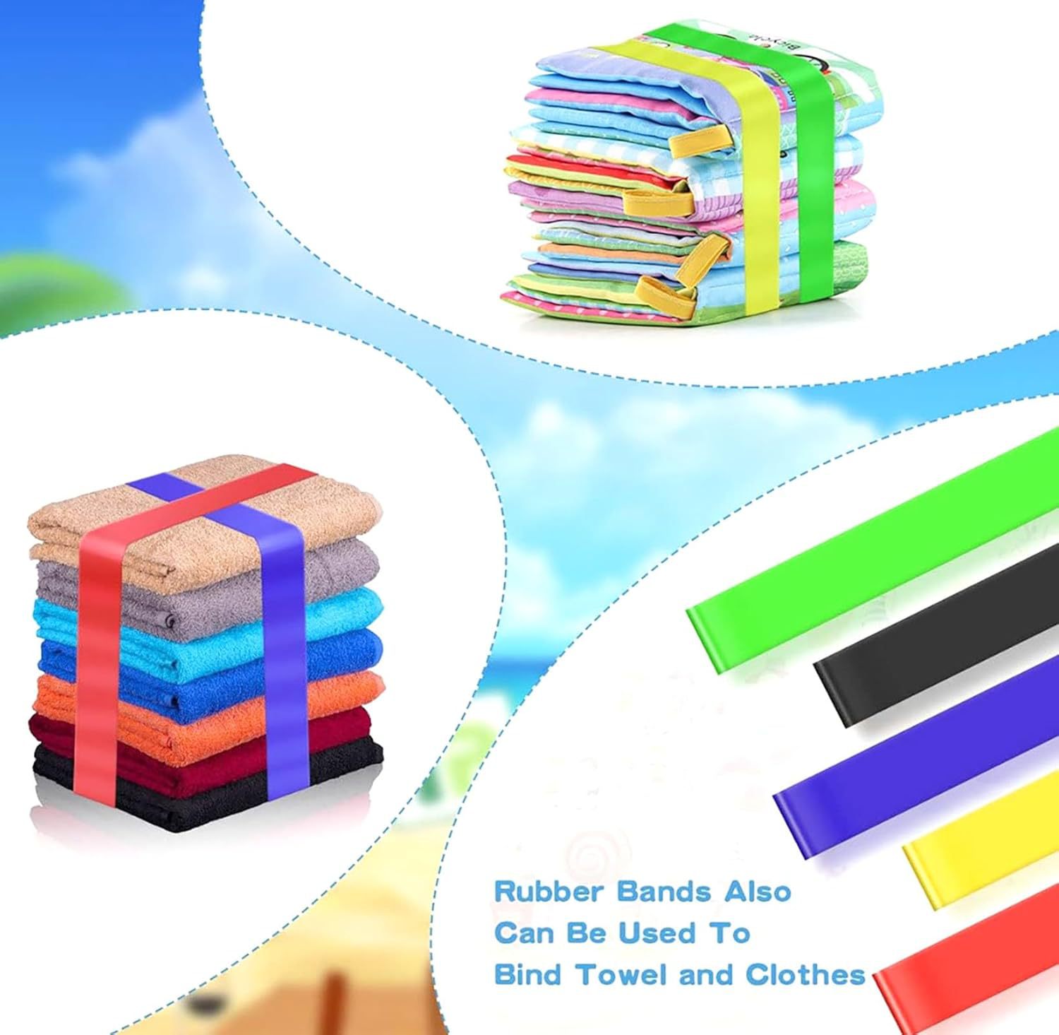 Stretchable Silicone Towel Band for Beach Chairs 5