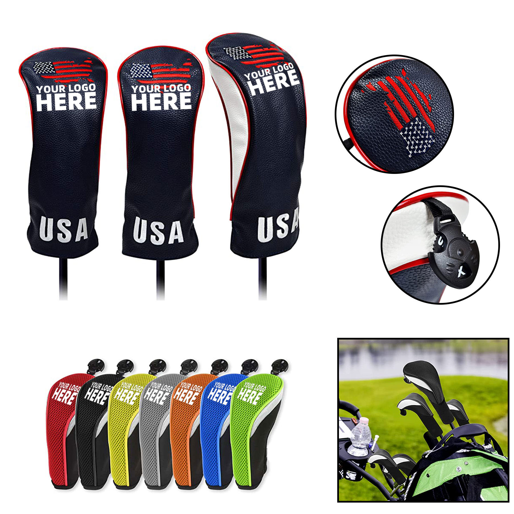 Golf Head Covers Driver Fairway Woods 2