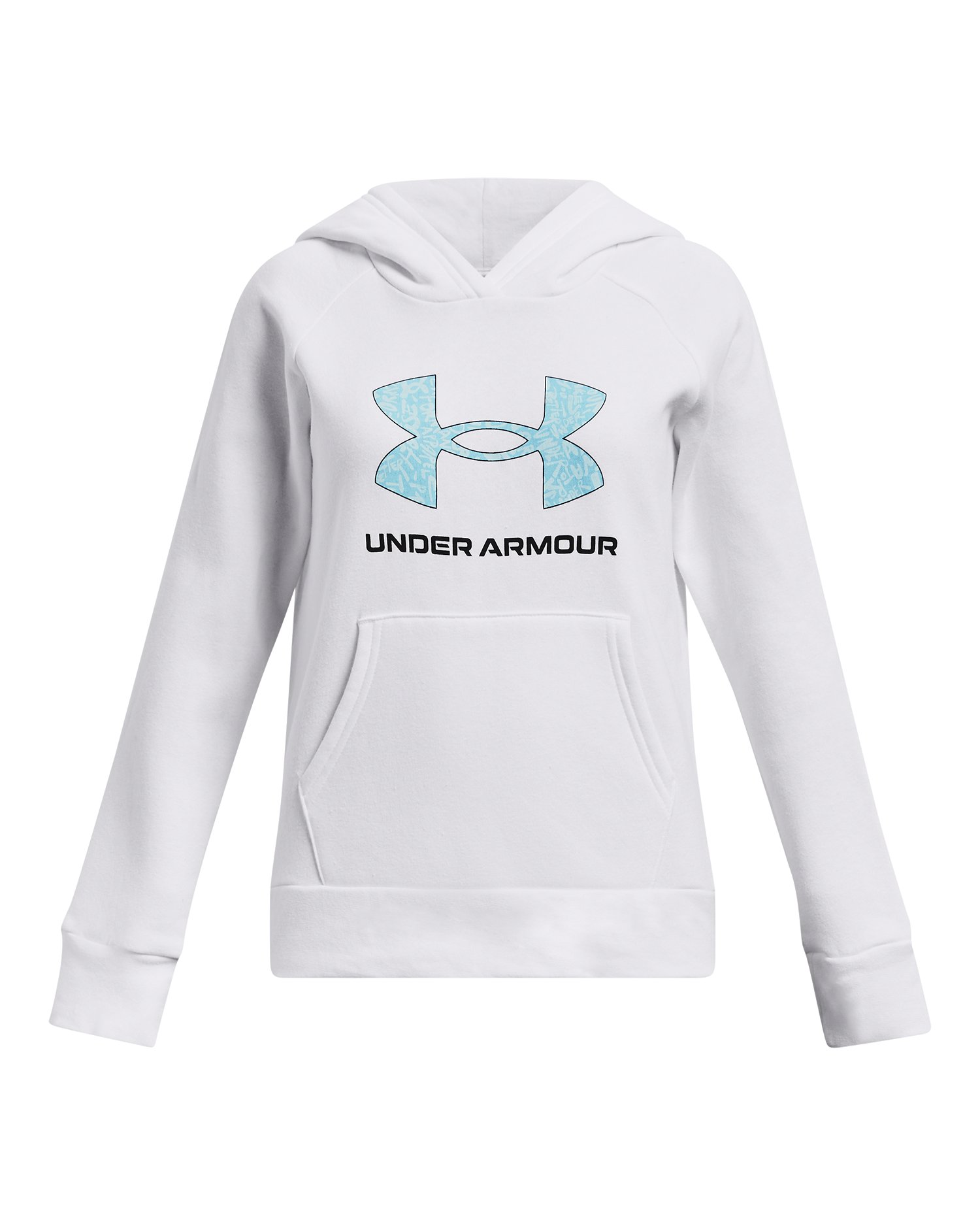 UA Rival Fleece Big Logo Print Fill Girls' Hoodie 6