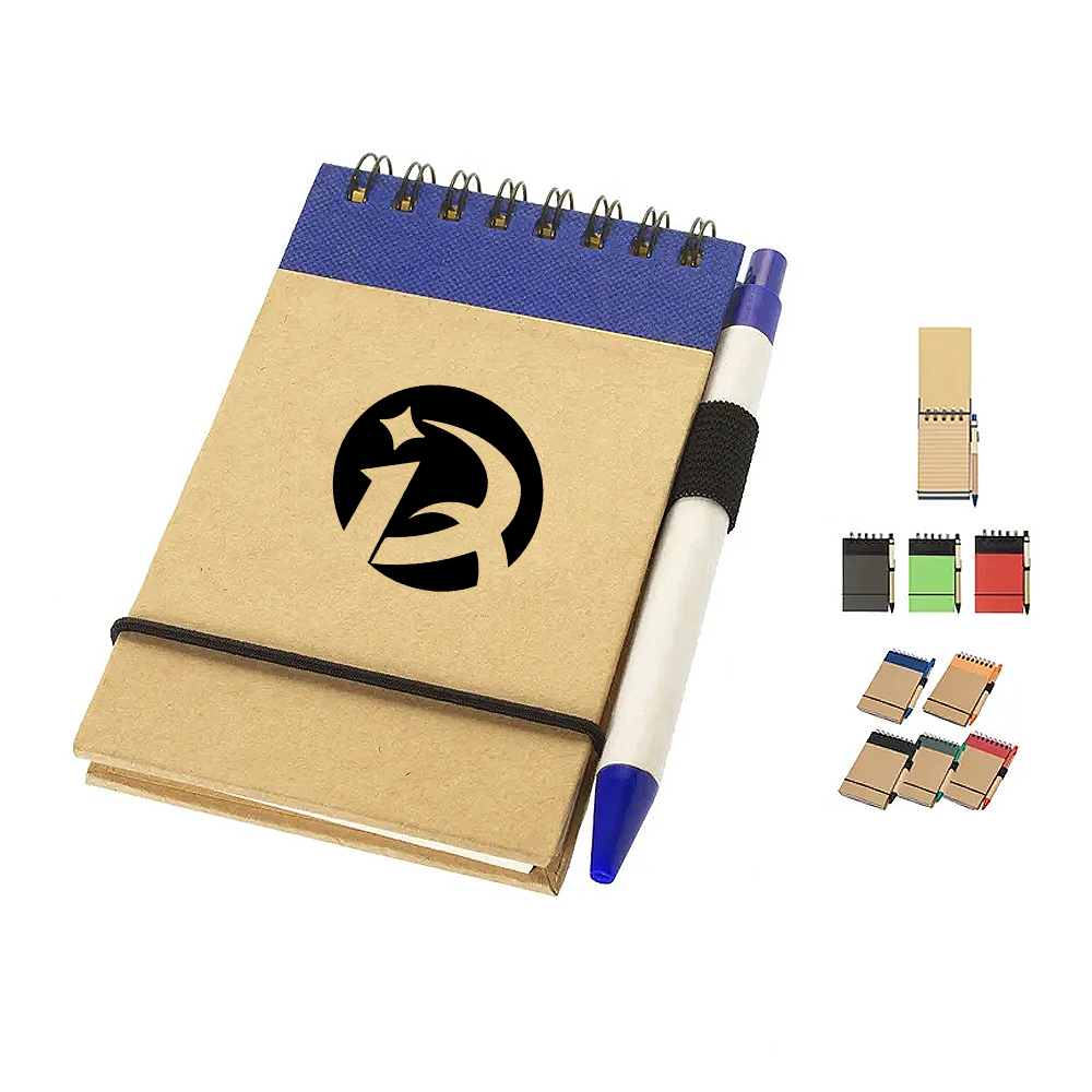 Eco Spiral Notebook with Matching Recycled Pen 6