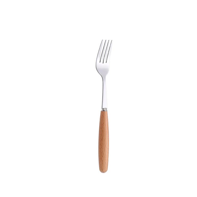 Stainless Steel Cutlery Set with Wooden Handles 5