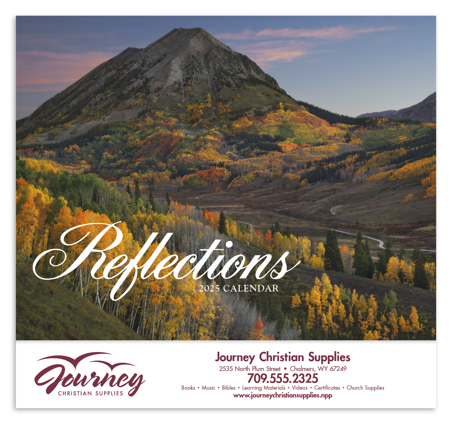 HotLine® Products Reflections (Non-Denominational) Appointment Calendar - Stapled 28