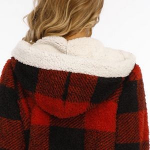 Adult Onesie Sherpa Lined Hoody One Piece Pajamas 4