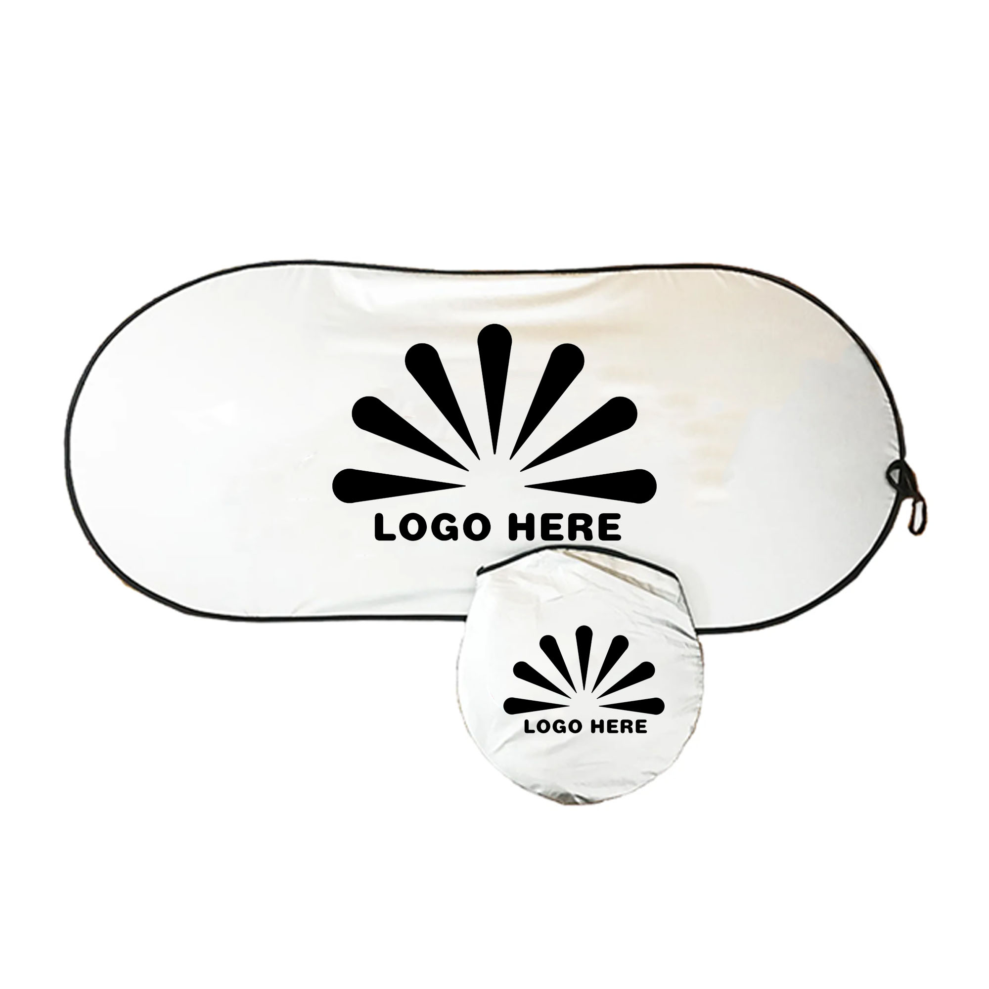 Foldable Car Sun Shade W/ Pouch 1
