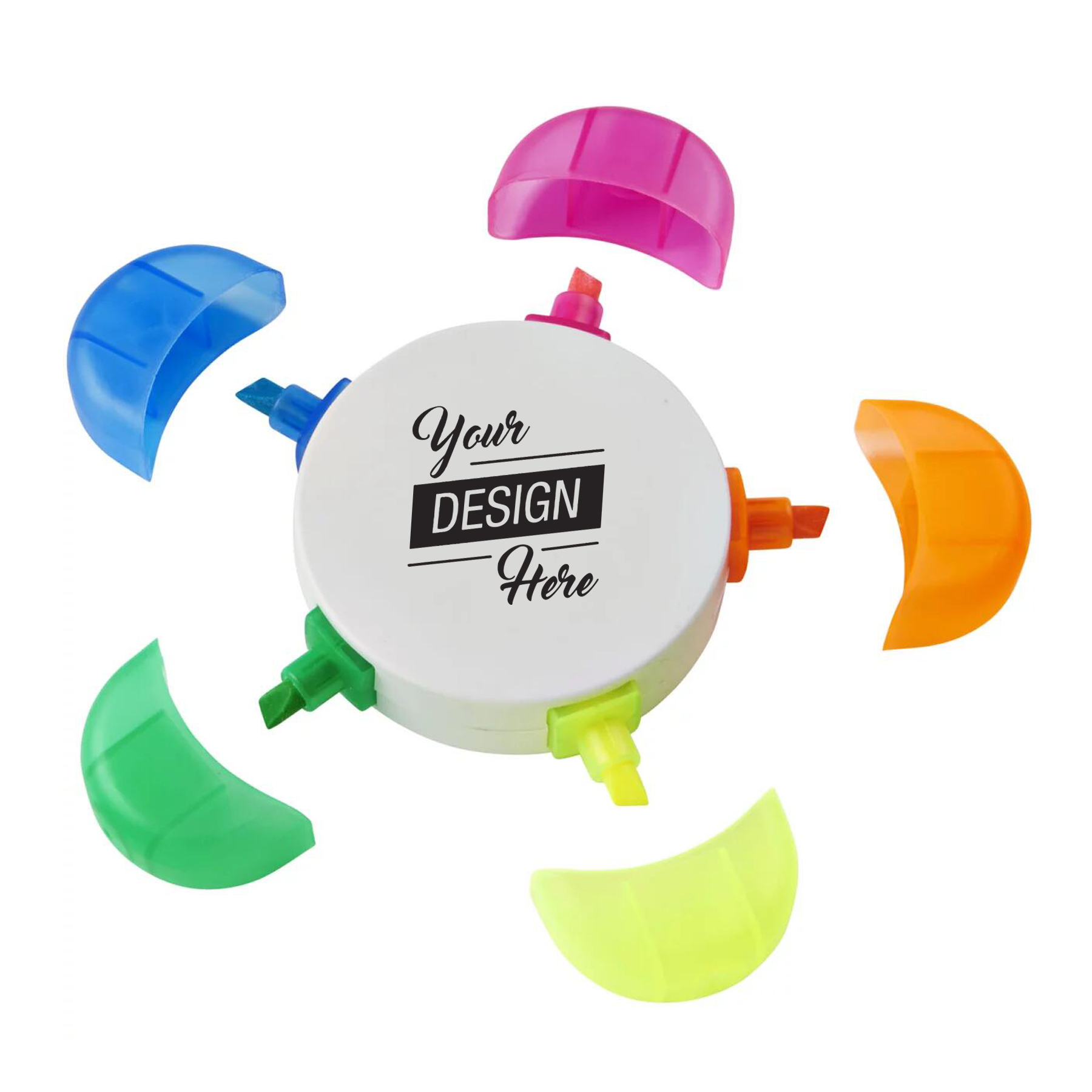 Flower Shaped 5 Color Highlighters 1