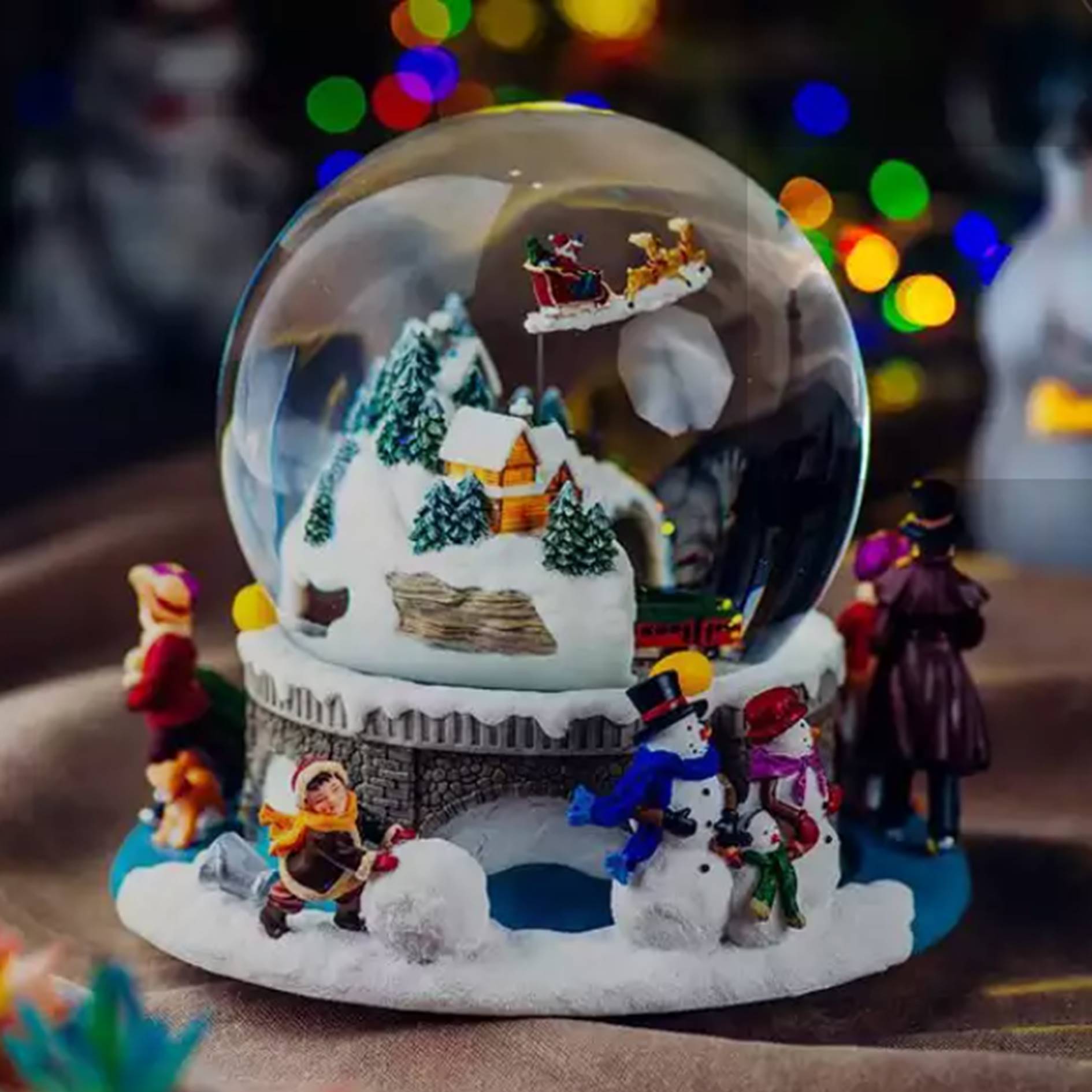 Custom Christmas Musical Snow Globe 3