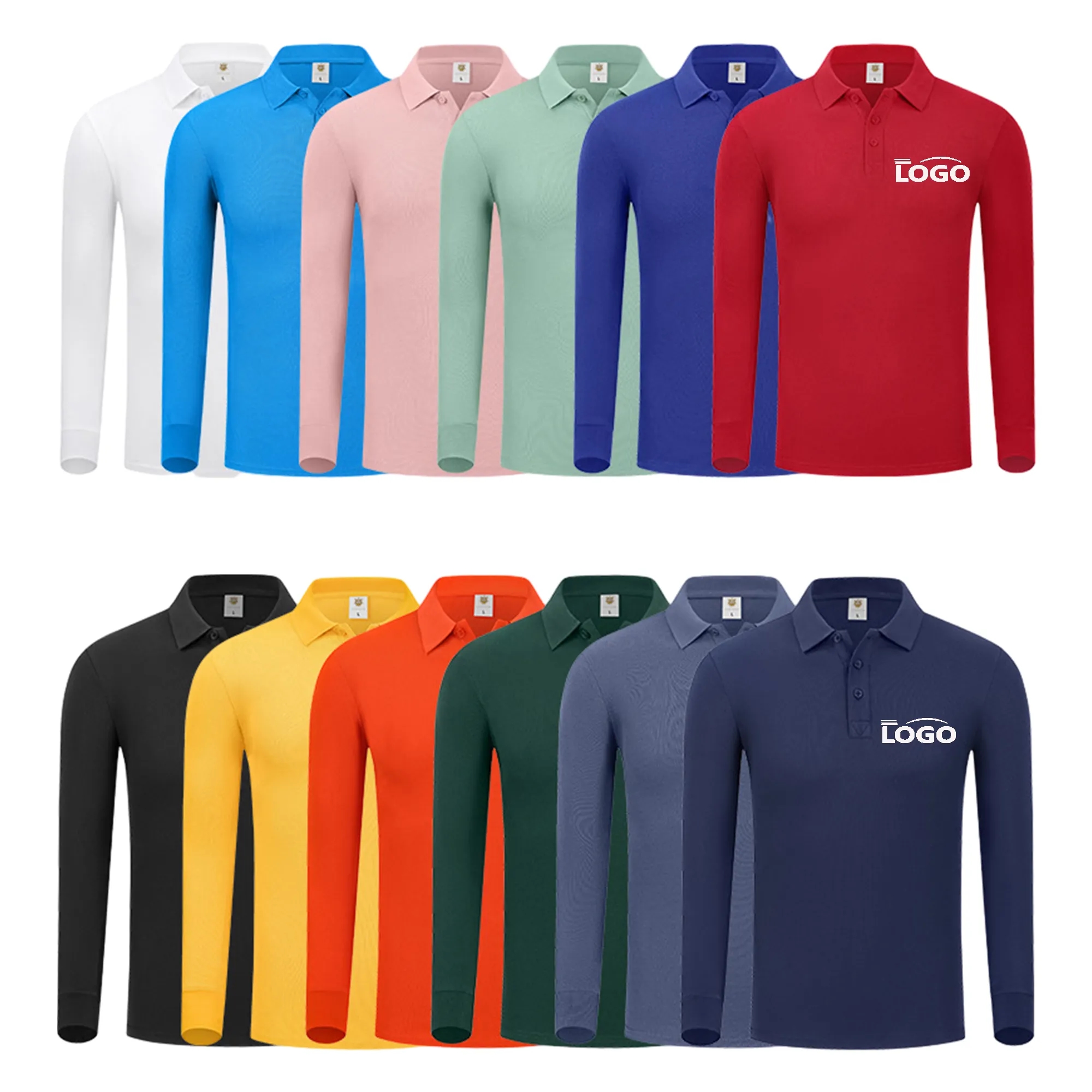 POLO Long Shirt Cultural T-Shirt Community Uniform MOQ 50PCS 1