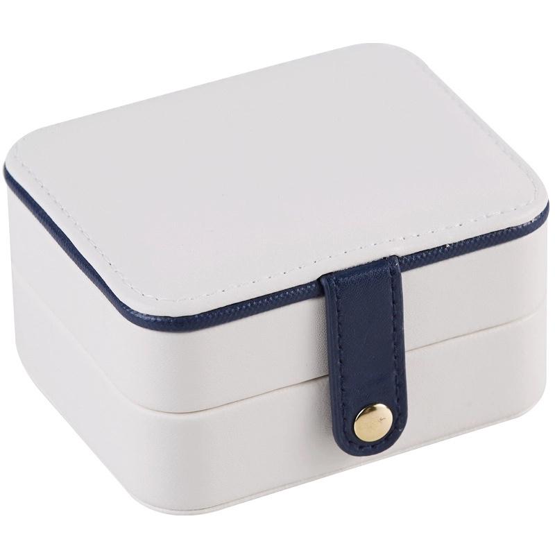 Custom Travel Multi-Layer Jewelry Organizer Box with Mirror 9