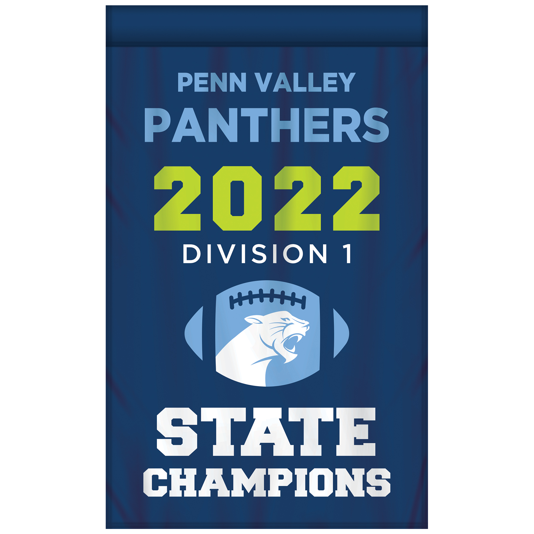 2' x 3' Championship Banner Single Sided Straight Cut 4