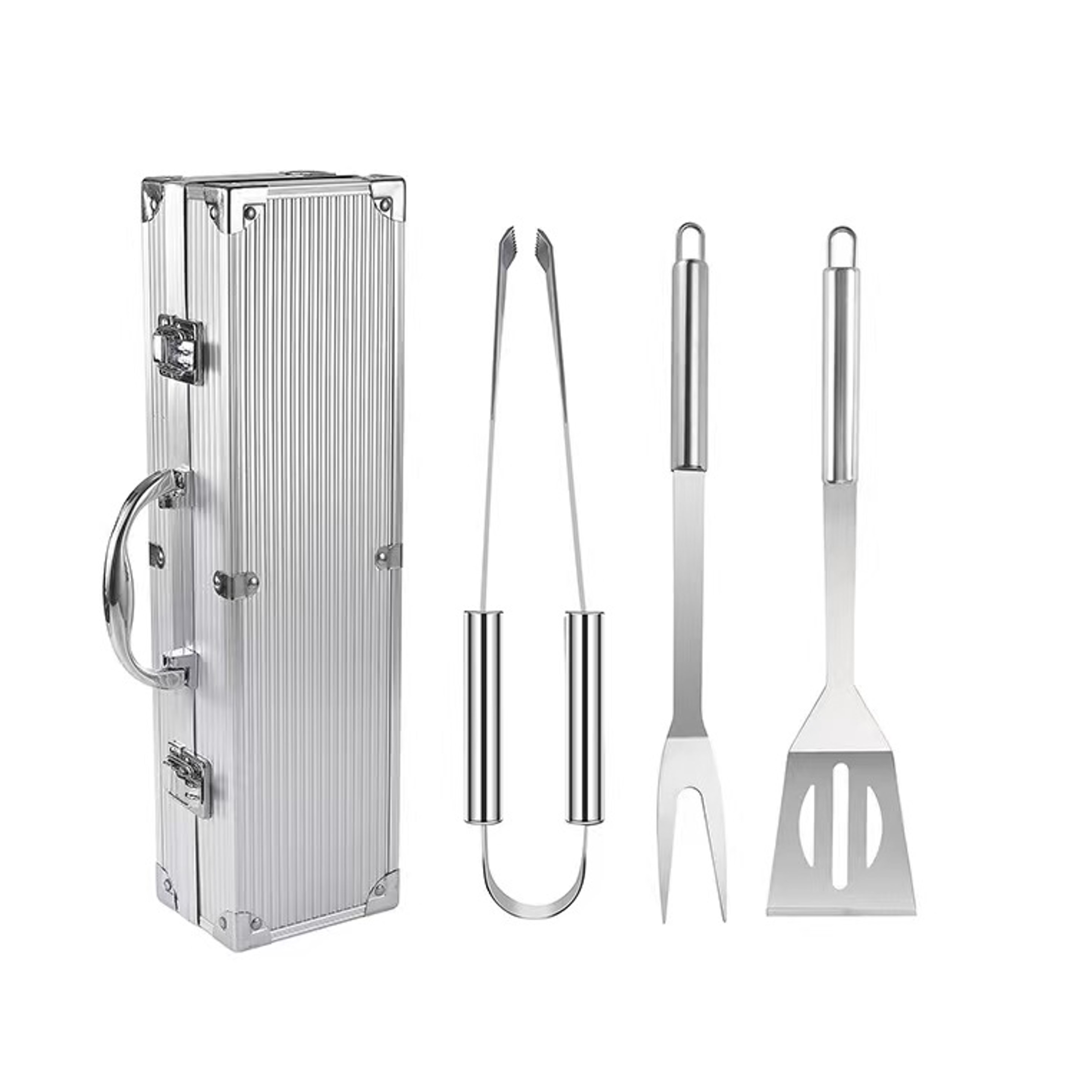 3pcs BBQ Grill Tool Set in Aluminum Case - OCEAN 2