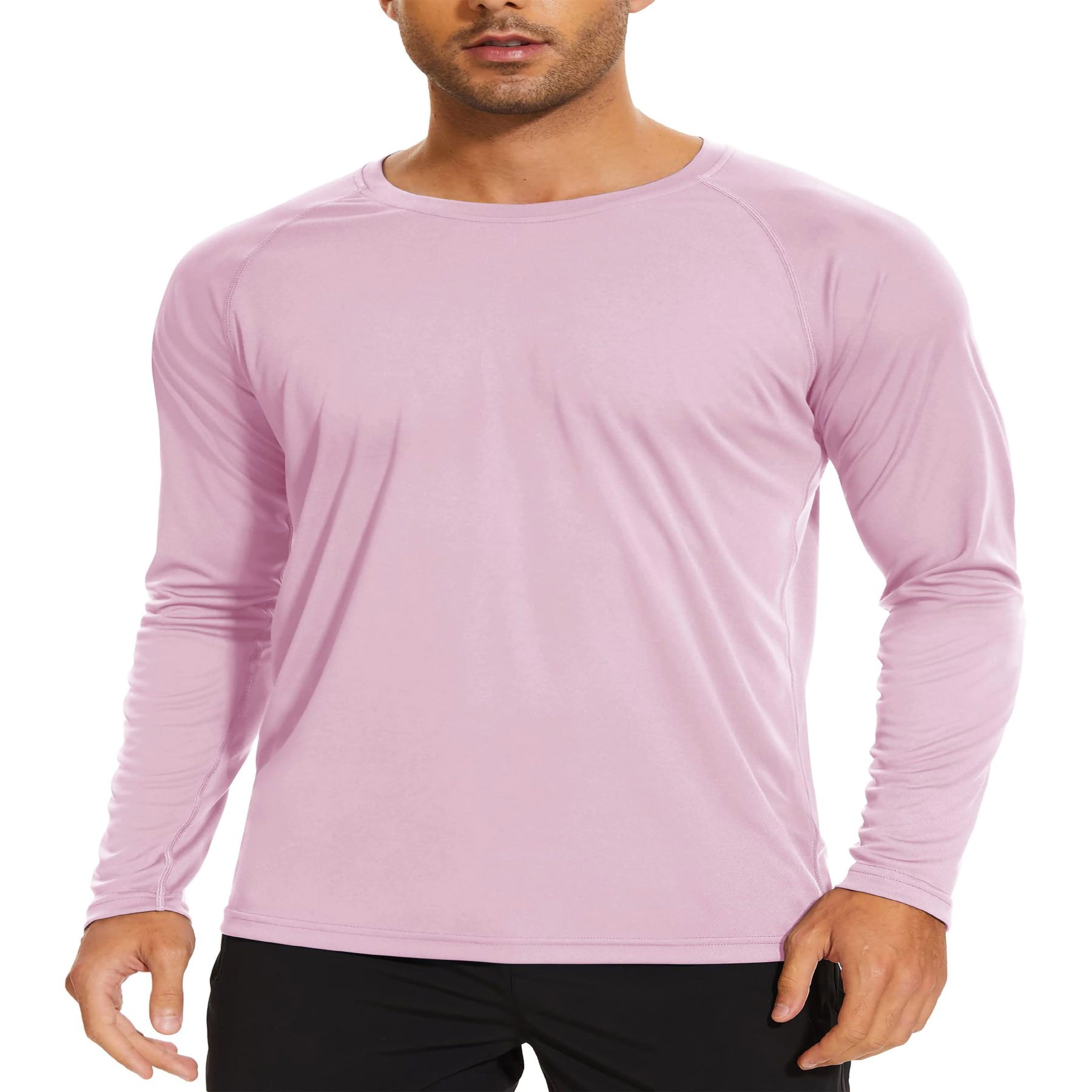 Men's Long Sleeve Ice Silk T-Shirt 14