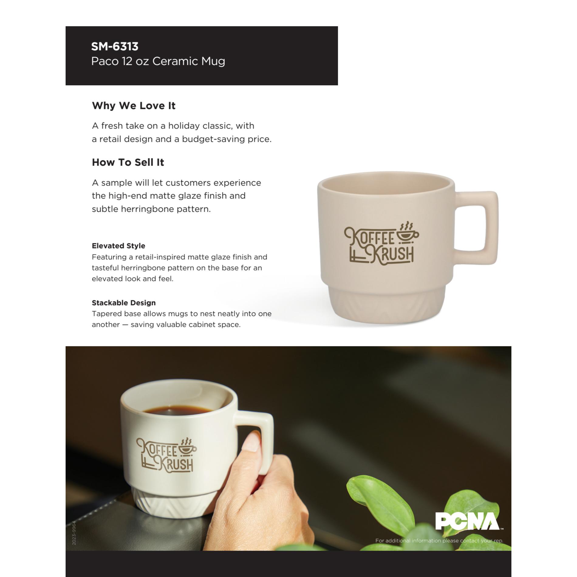 Paco 12oz Ceramic Mug 84