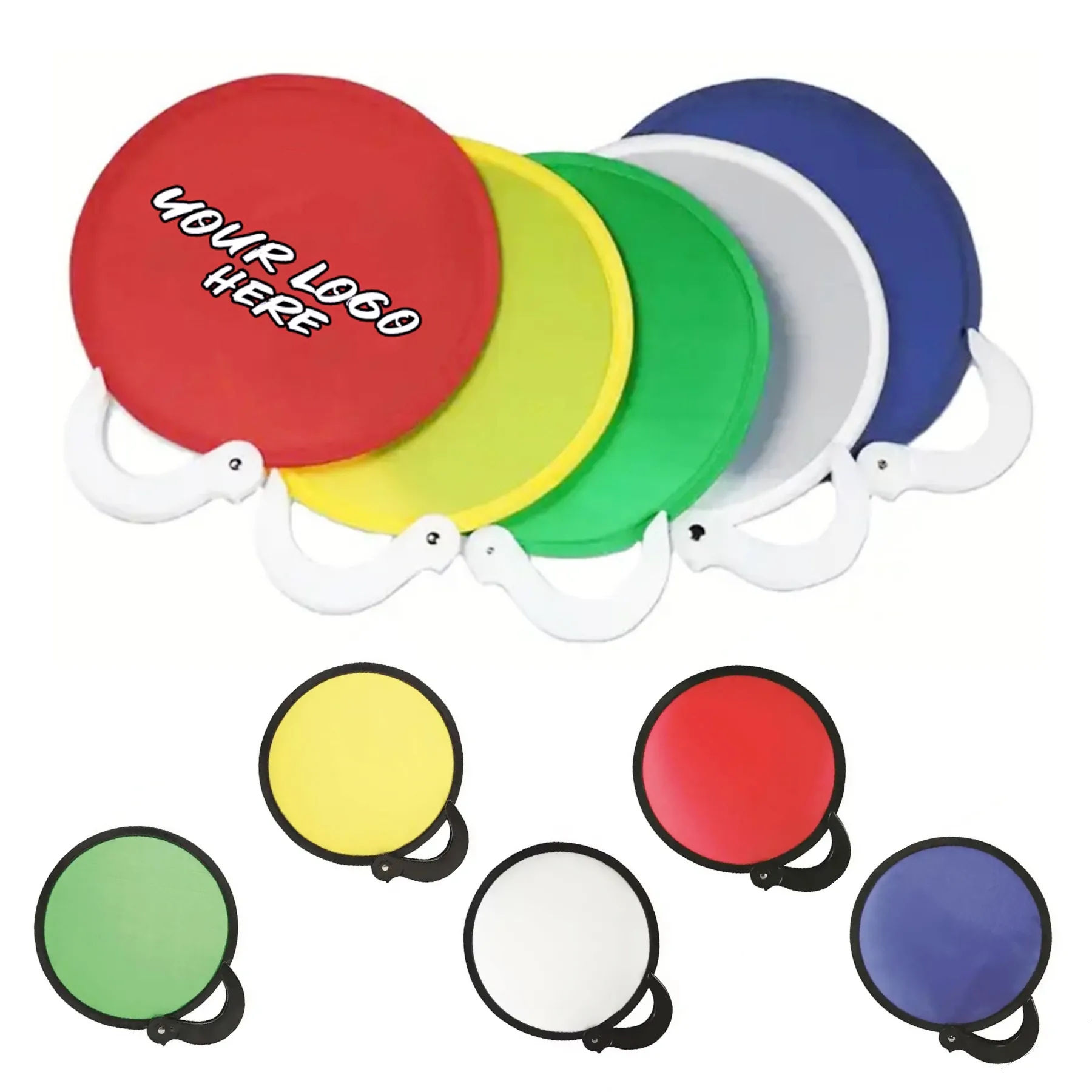 Twist Foldable Hand Fan With A Pouch 8