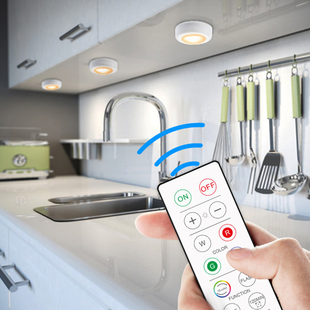 Adjustable remote control household kitchen bedroom cabinet 16 colors lamp night light LED light 4