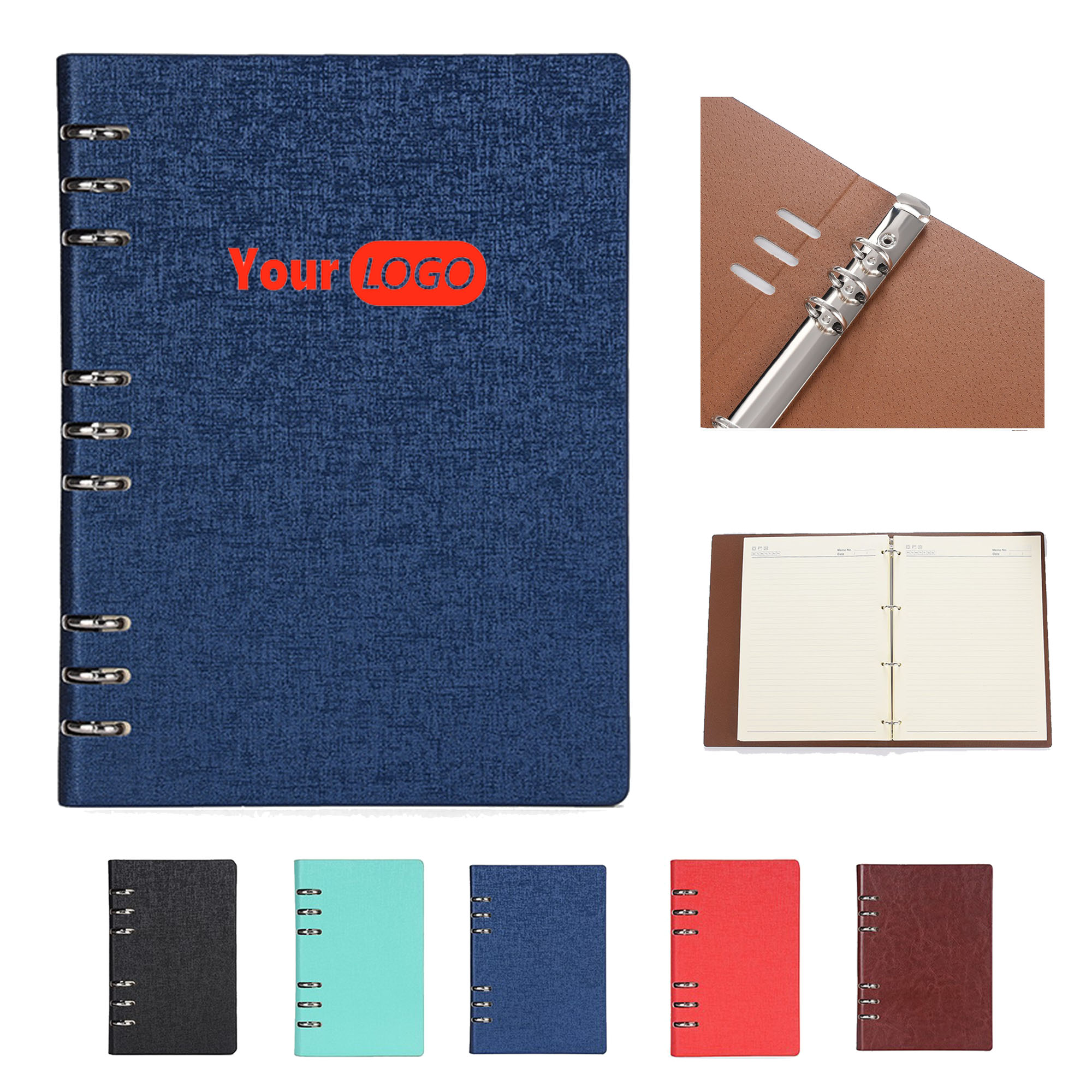 A5 Business Leather Refillable Loose-leaf Notebook 1