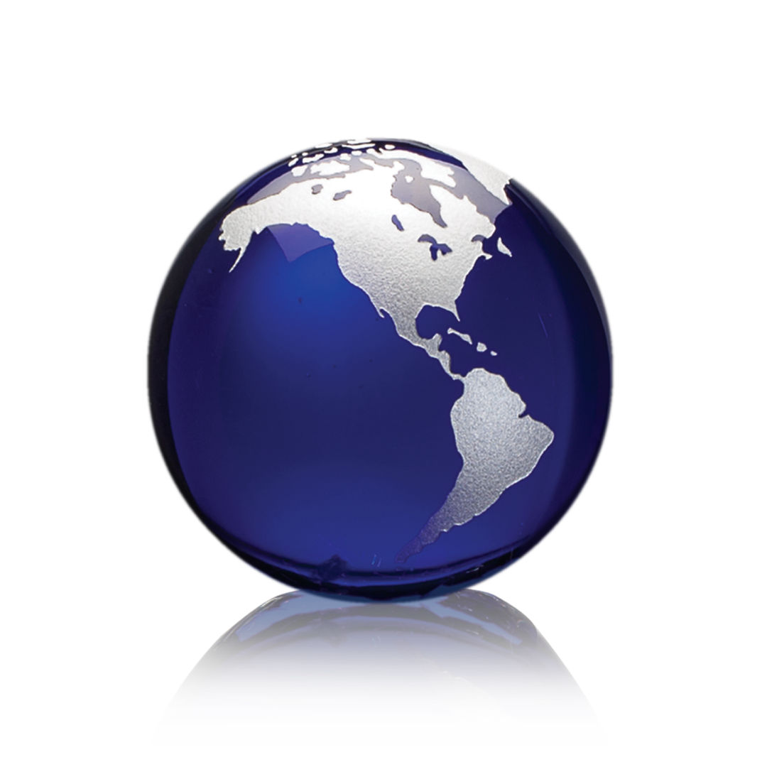 Globe Paperweight - Blue 13