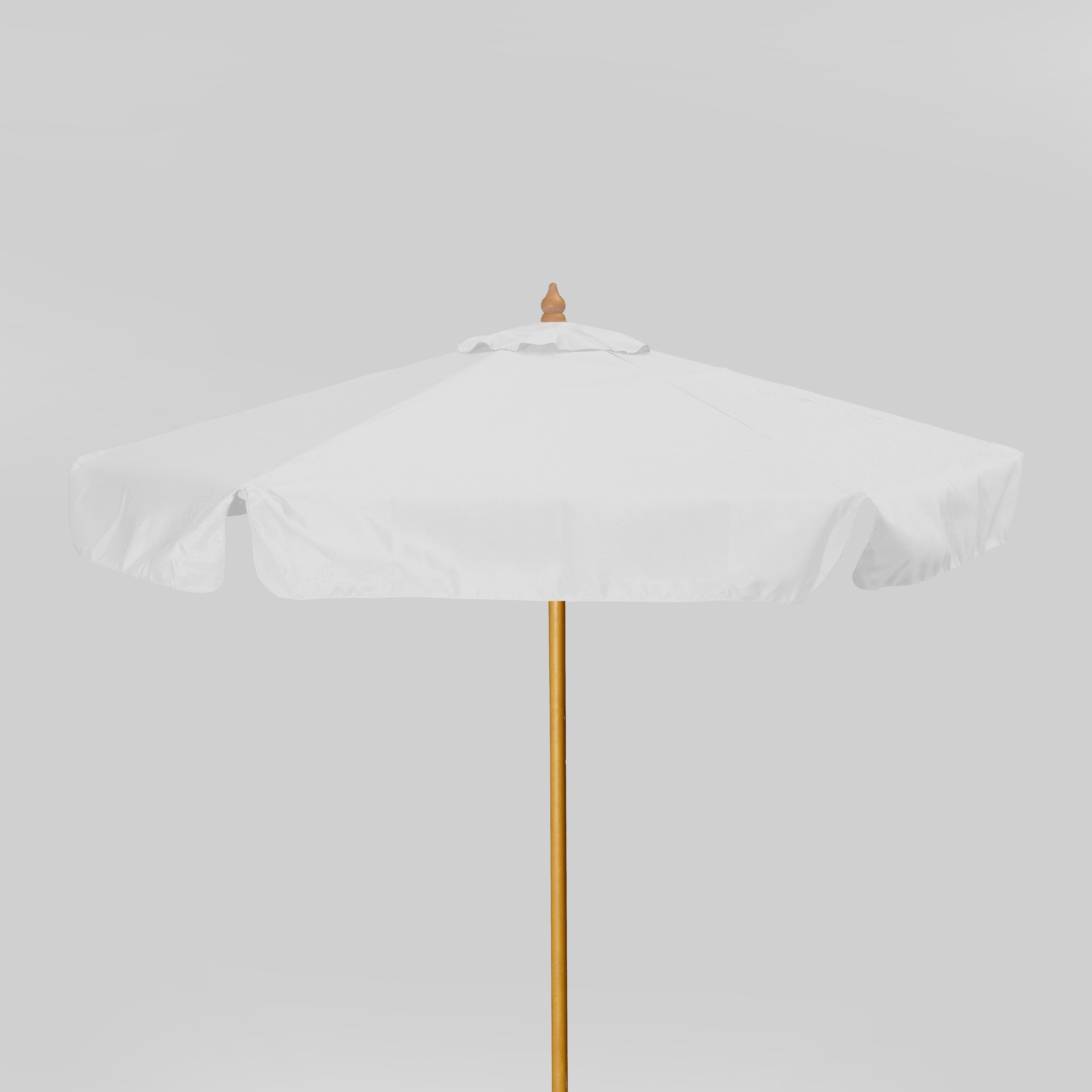7' Wood Market Umbrella