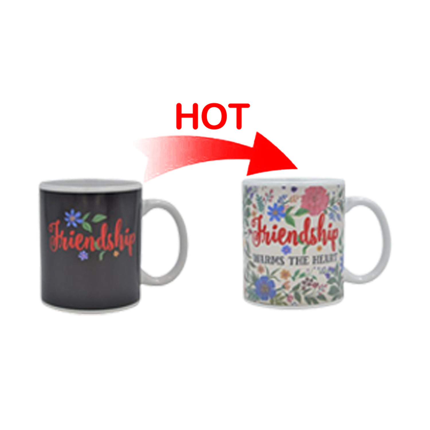 12oz Magic Color Changing Ceramic Coffee Mug 7