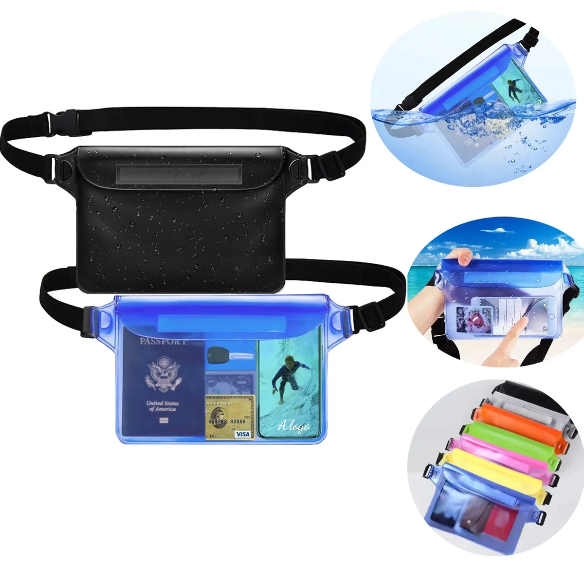 Waterproof Waist Dry Pouch With Belt 3