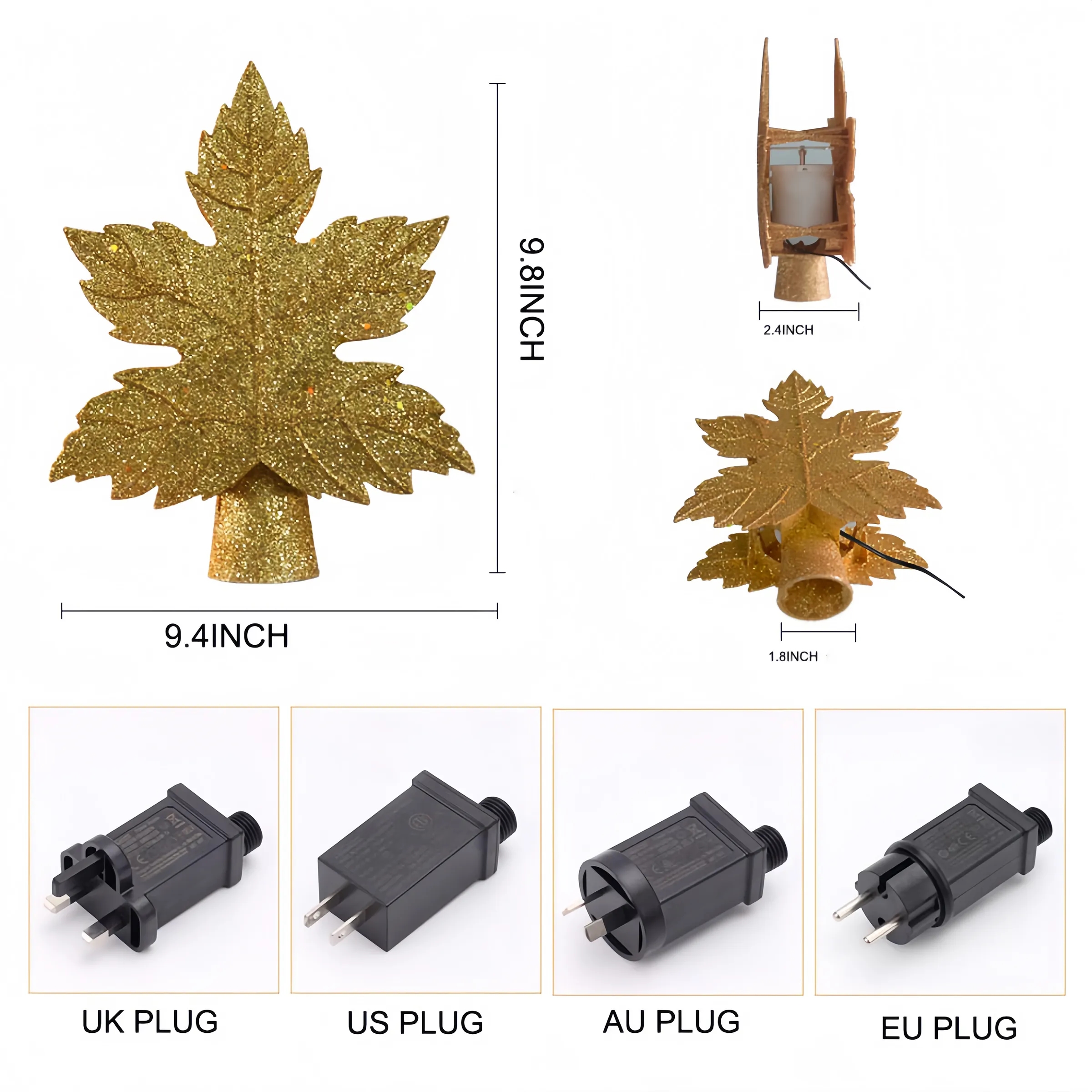 Abs Leaf Style Christmas Tree Projection Light 3
