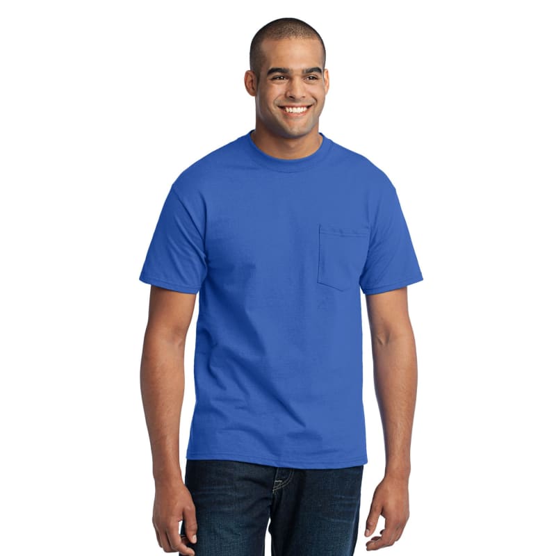 Port & Company Tall Core Blend Pocket Tee. 12
